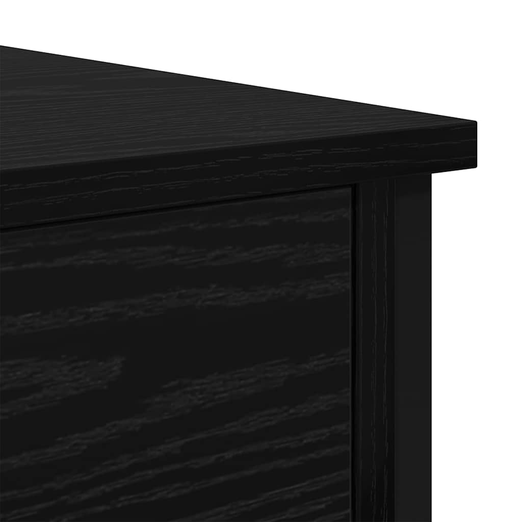 Nachttisch 2 Stk. Schwarz Eichen-Optik 34 x 35,5 x 45 cm