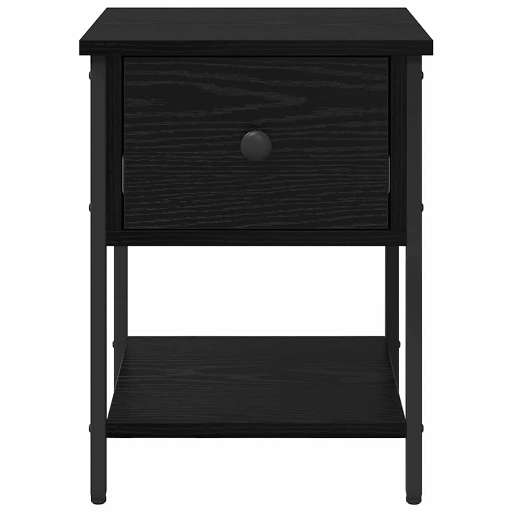Nachttisch 2 Stk. Schwarz Eichen-Optik 34 x 35,5 x 45 cm