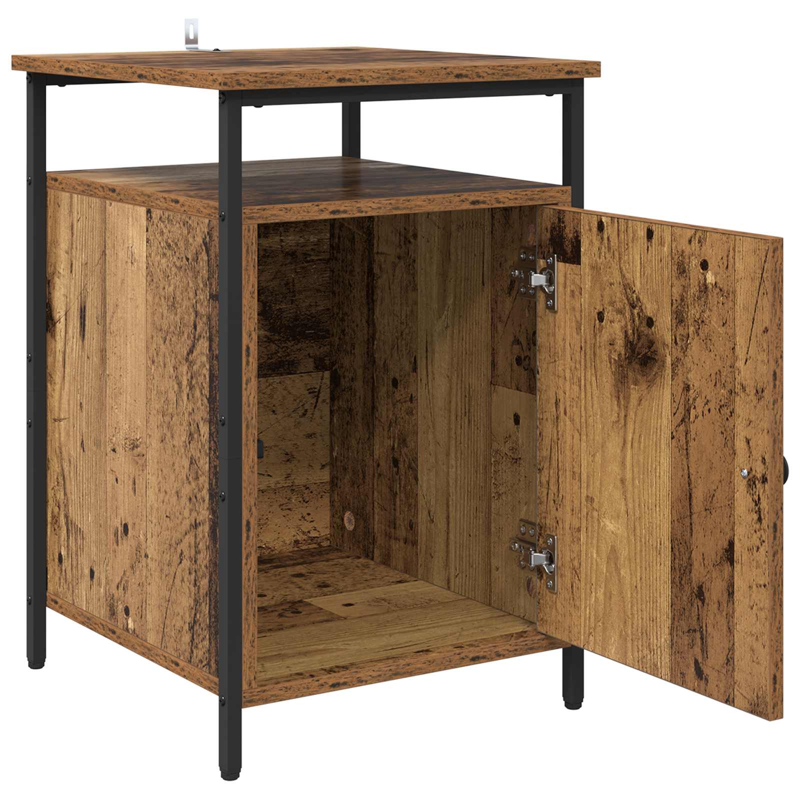 Nachttisch 2 Stk. Altholz 40 x 42 x 60cm Holzwerkstoff