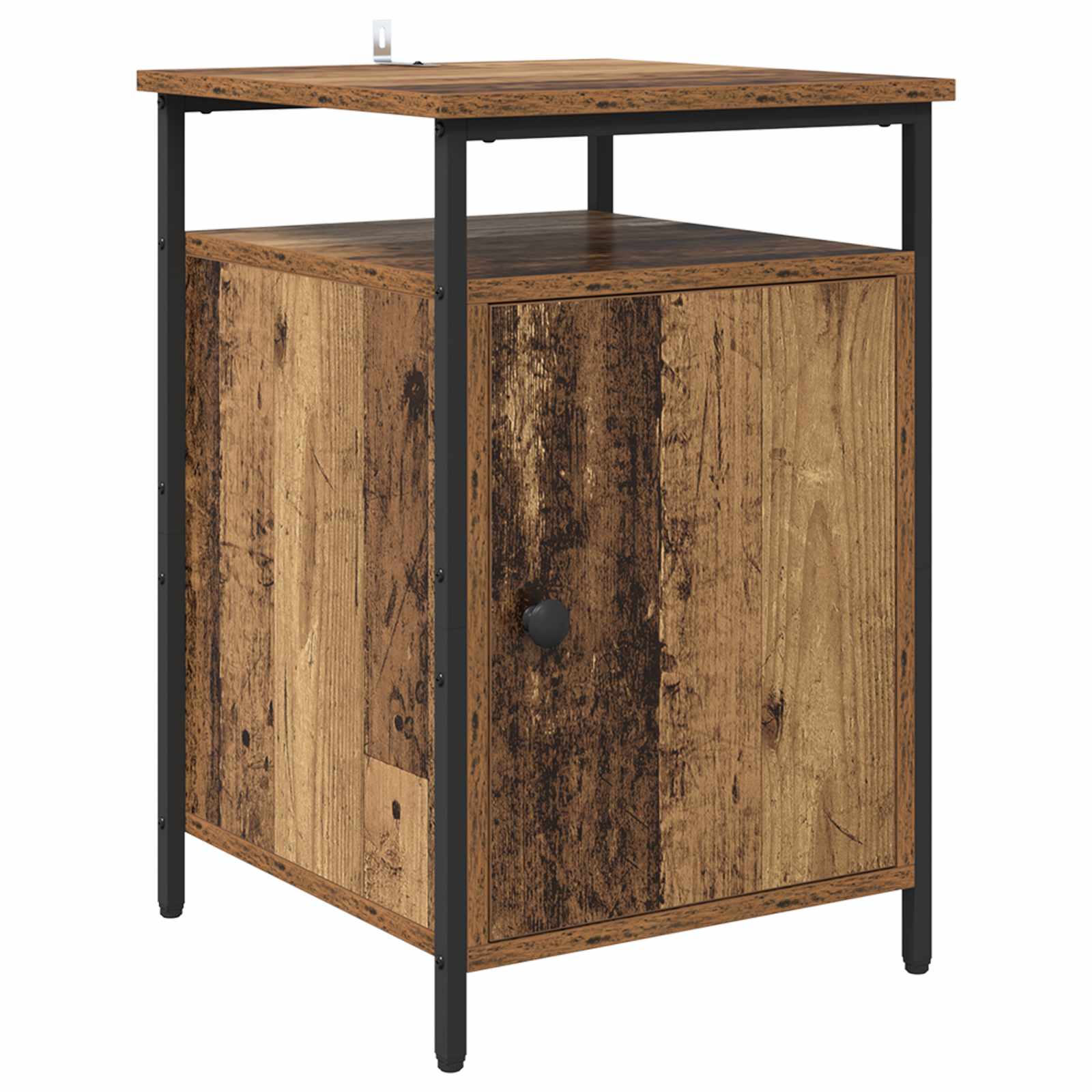 Nachttisch 2 Stk. Altholz 40 x 42 x 60cm Holzwerkstoff