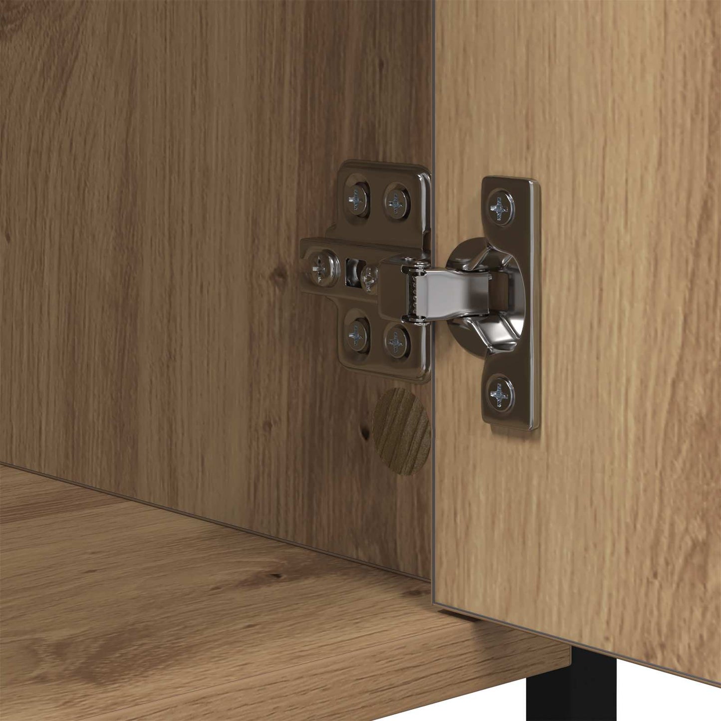 Nachttisch 2 Stk. Artisan-Eiche 40 x 42 x 60cm Holzwerkstoff
