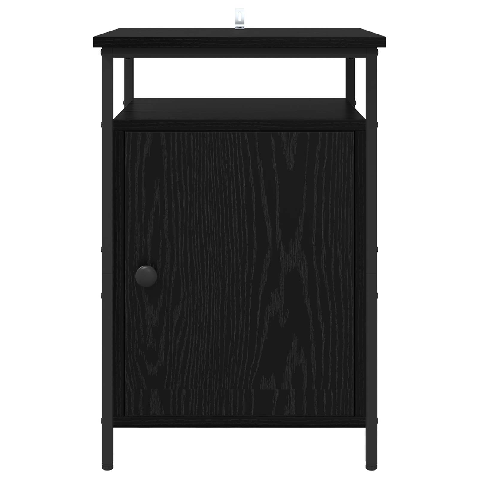 Nachttisch Schwarz Eichen-Optik 40 x 42 x 60cm Holzwerkstoff