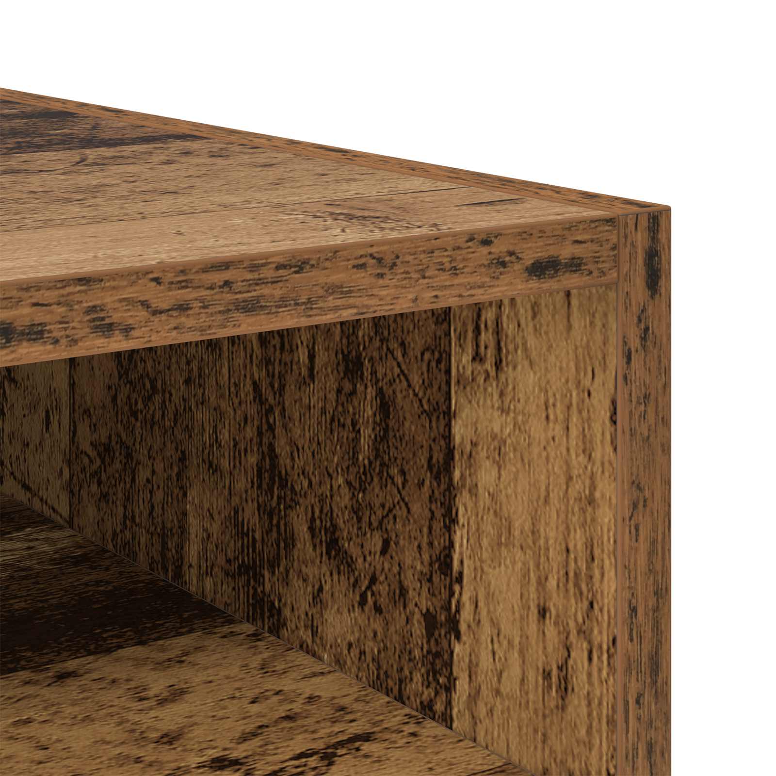 Nachttisch 2 stk. Altholz 40 x 40 x 50 cm Holzwerkstoff