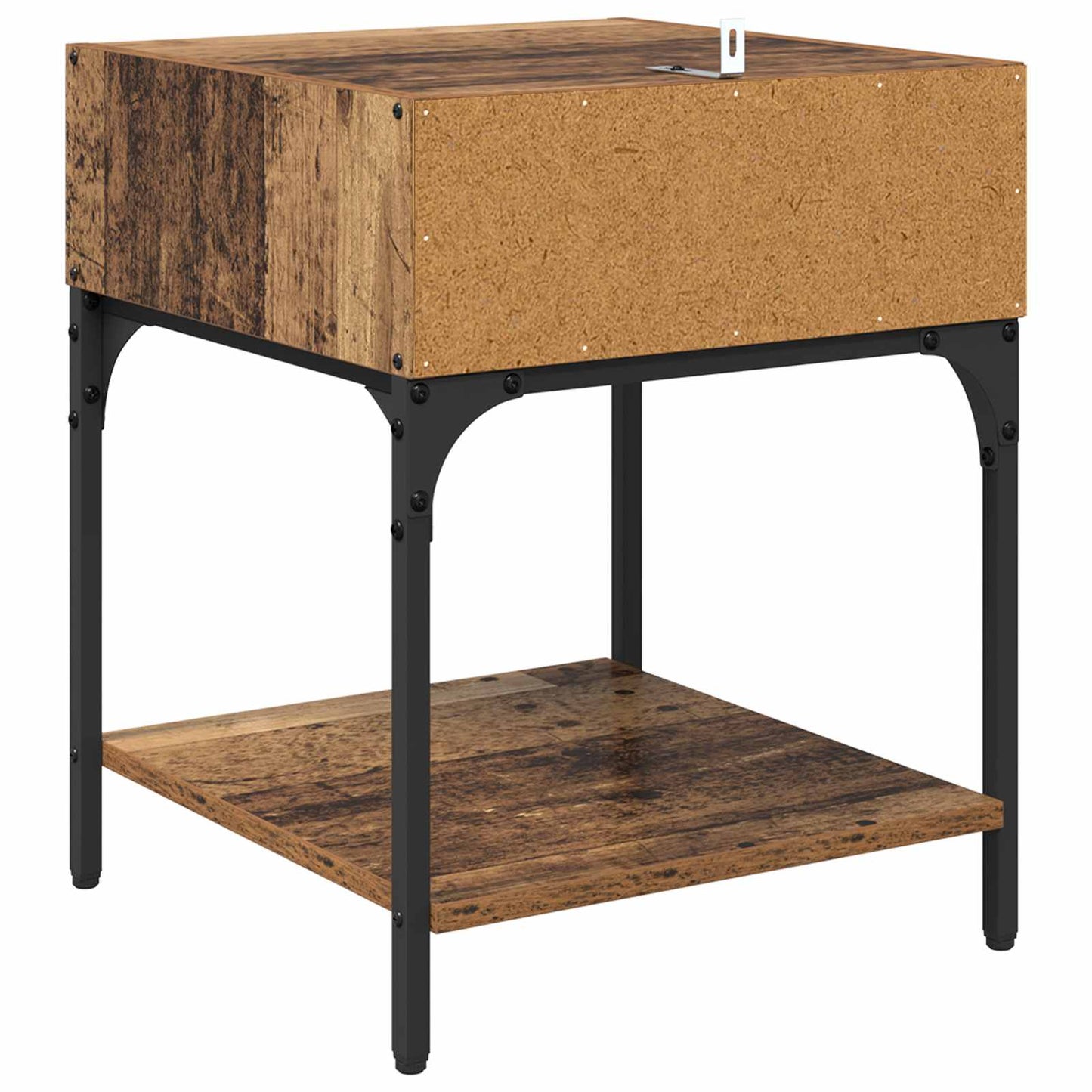 Nachttisch 2 stk. Altholz 40 x 40 x 50 cm Holzwerkstoff