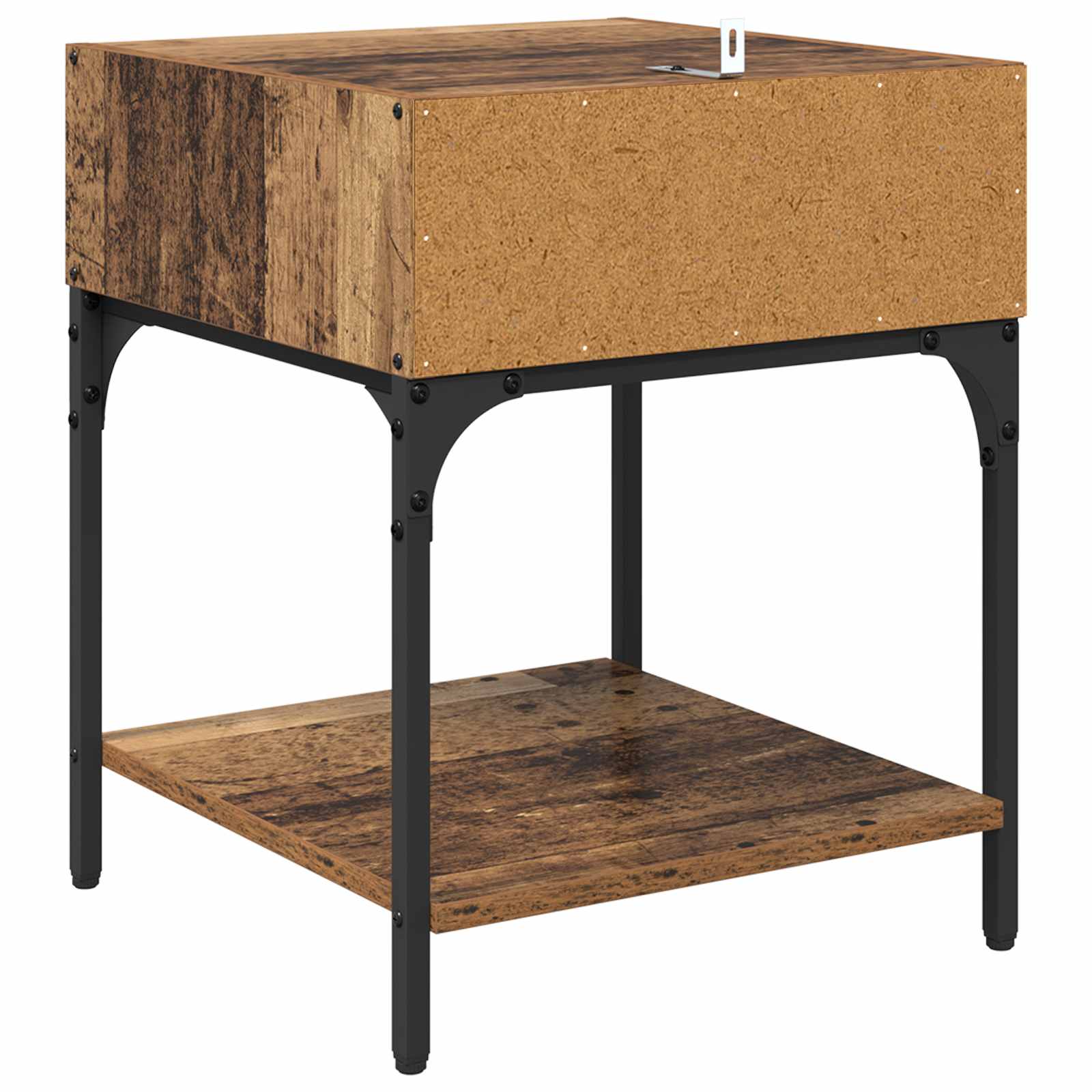 Nachttisch 2 stk. Altholz 40 x 40 x 50 cm Holzwerkstoff