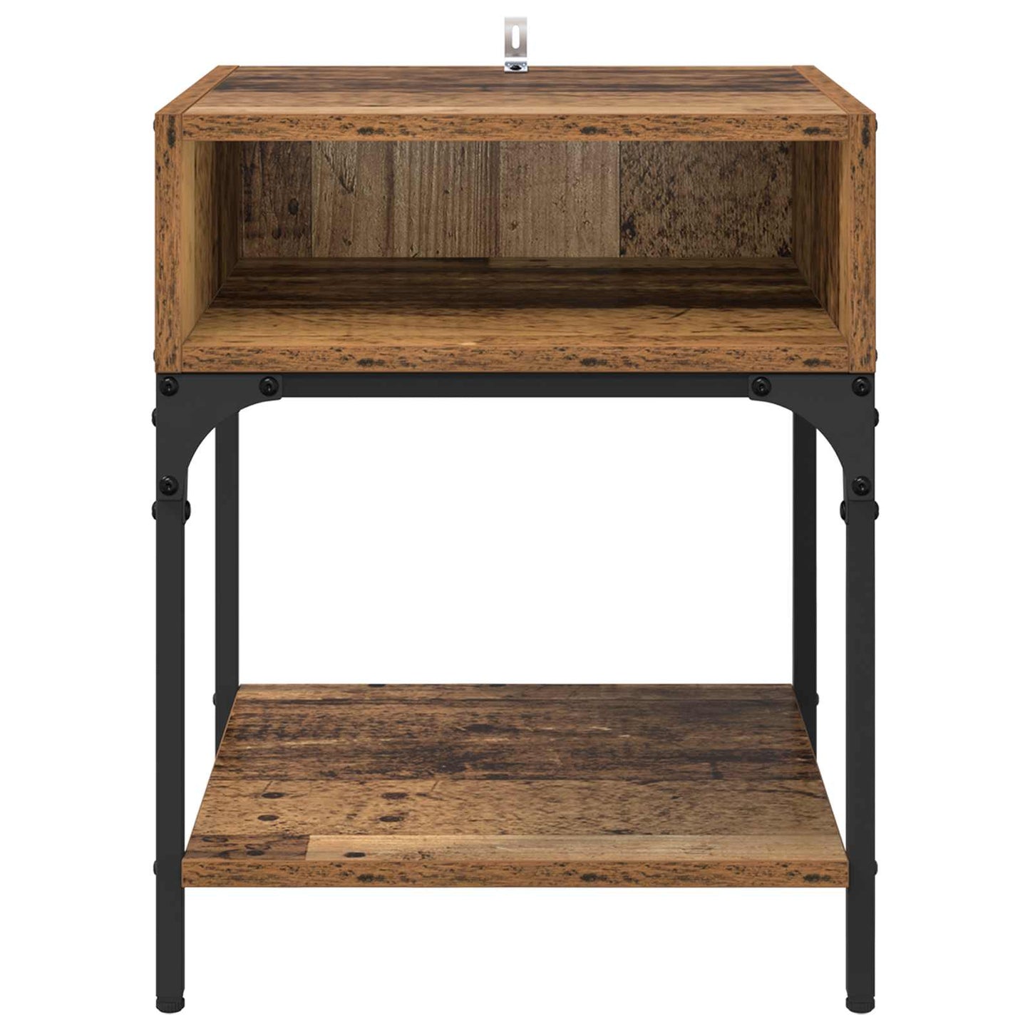 Nachttisch 2 stk. Altholz 40 x 40 x 50 cm Holzwerkstoff