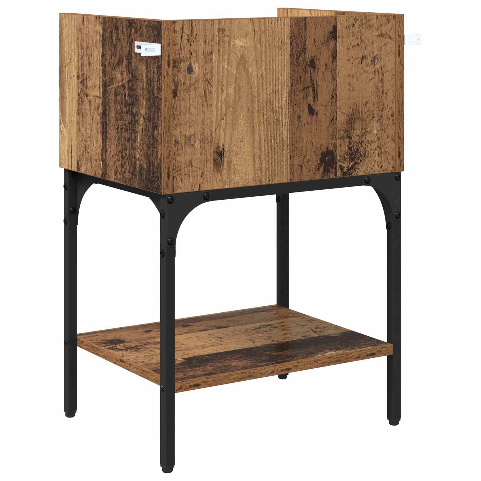 Nachttisch 2 Stk. Altholz 40 x 29 x 60 cm Holzwerkstoff