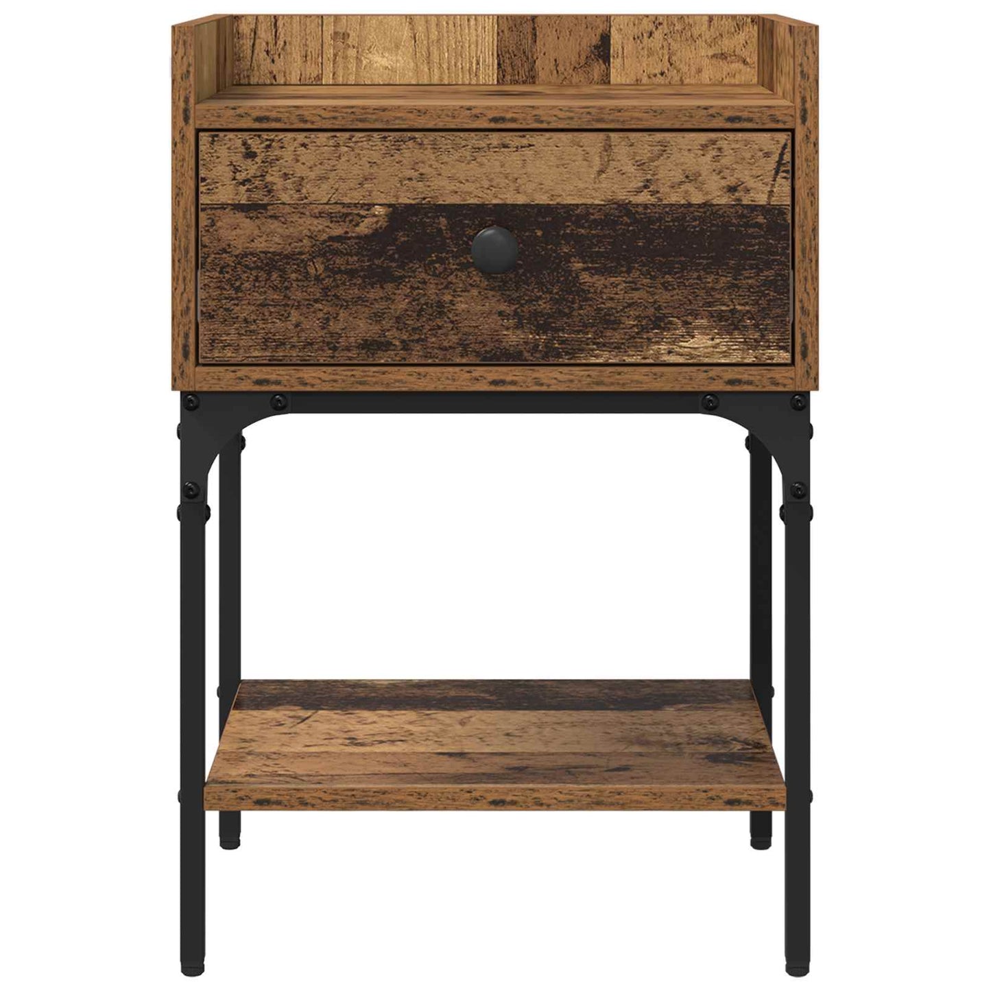 Nachttisch 2 Stk. Altholz 40 x 29 x 60 cm Holzwerkstoff