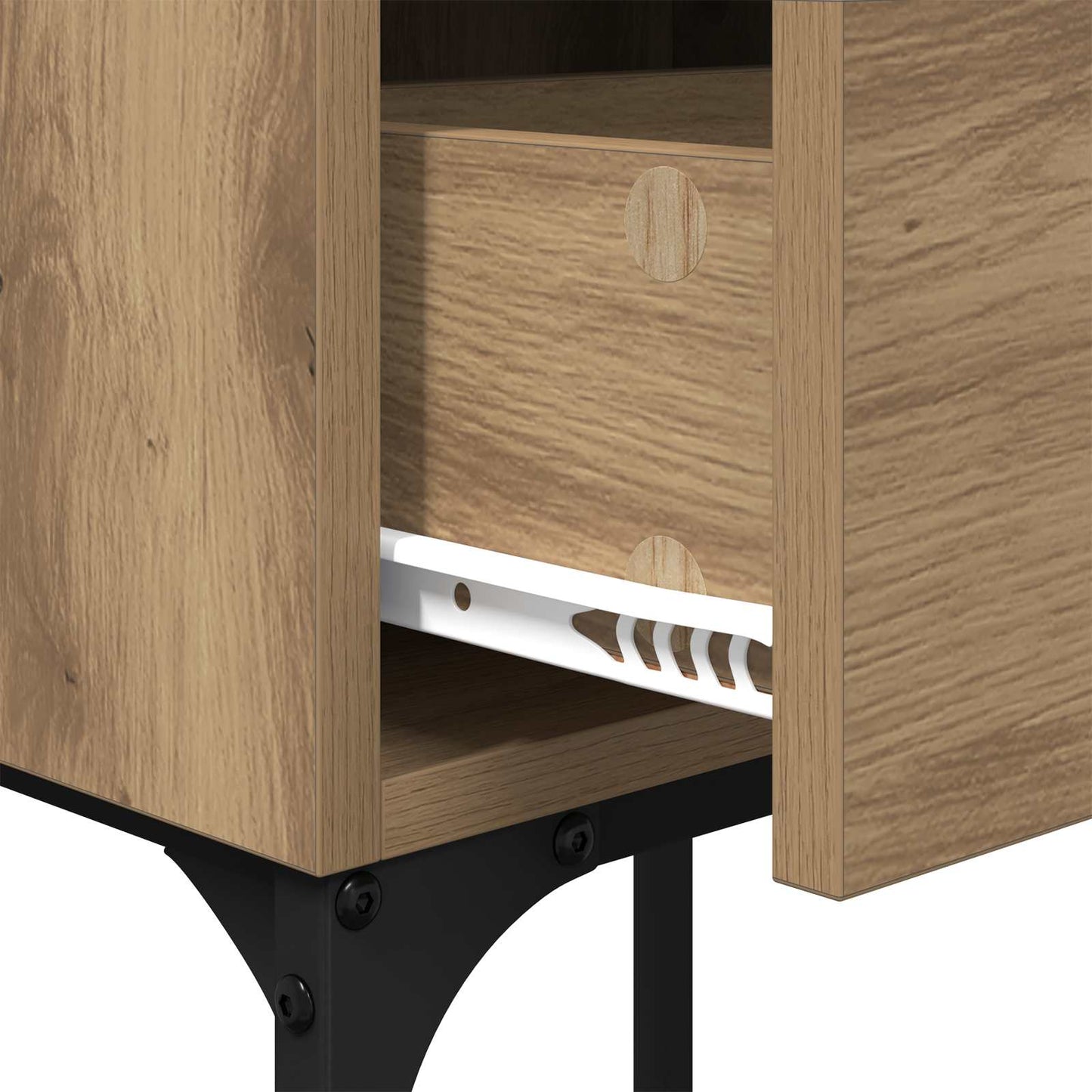 Nachttisch 2 Stk. Artisan-Eiche 40 x 29 x 60 cm Holzwerkstoff