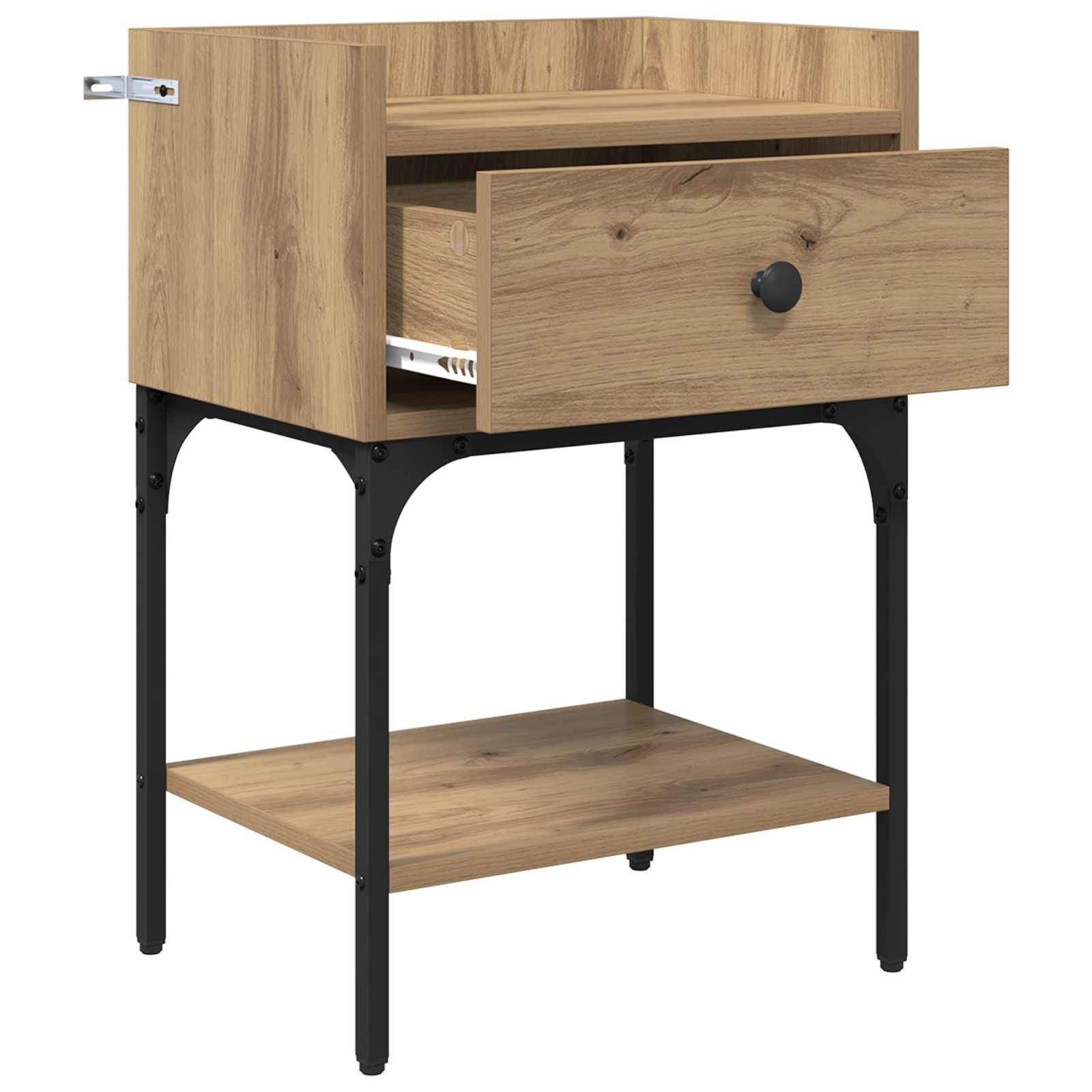 Nachttisch 2 Stk. Artisan-Eiche 40 x 29 x 60 cm Holzwerkstoff
