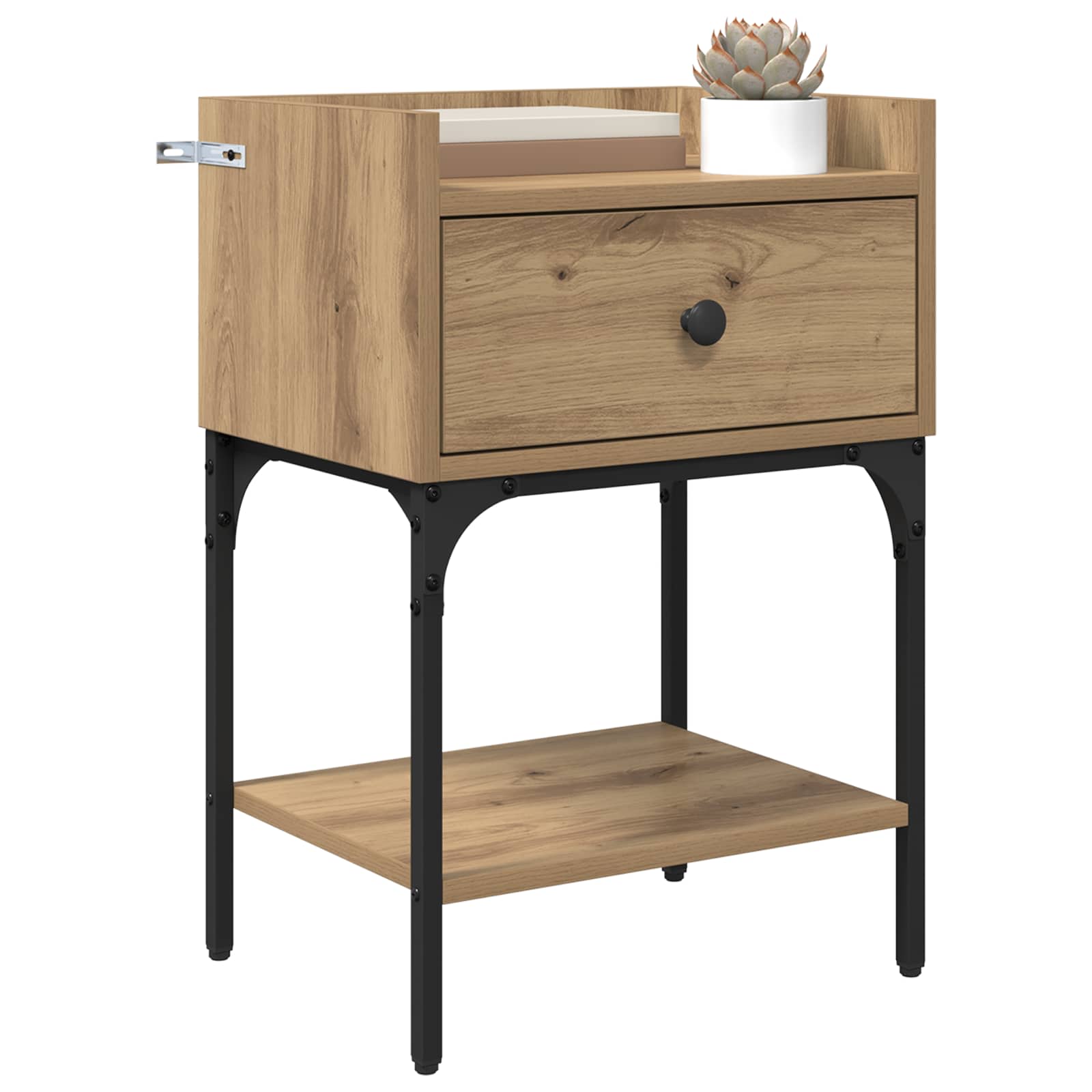 Nachttisch 2 Stk. Artisan-Eiche 40 x 29 x 60 cm Holzwerkstoff