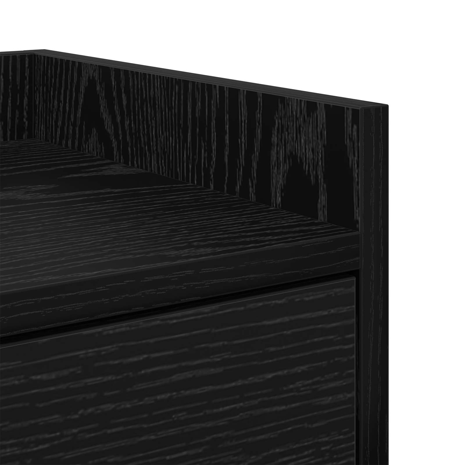 Nachttisch 2 Stk. Schwarz Eichen-Optik 40 x 29 x 60 cm