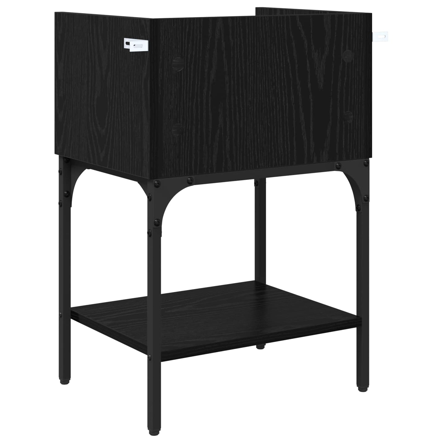 Nachttisch 2 Stk. Schwarz Eichen-Optik 40 x 29 x 60 cm