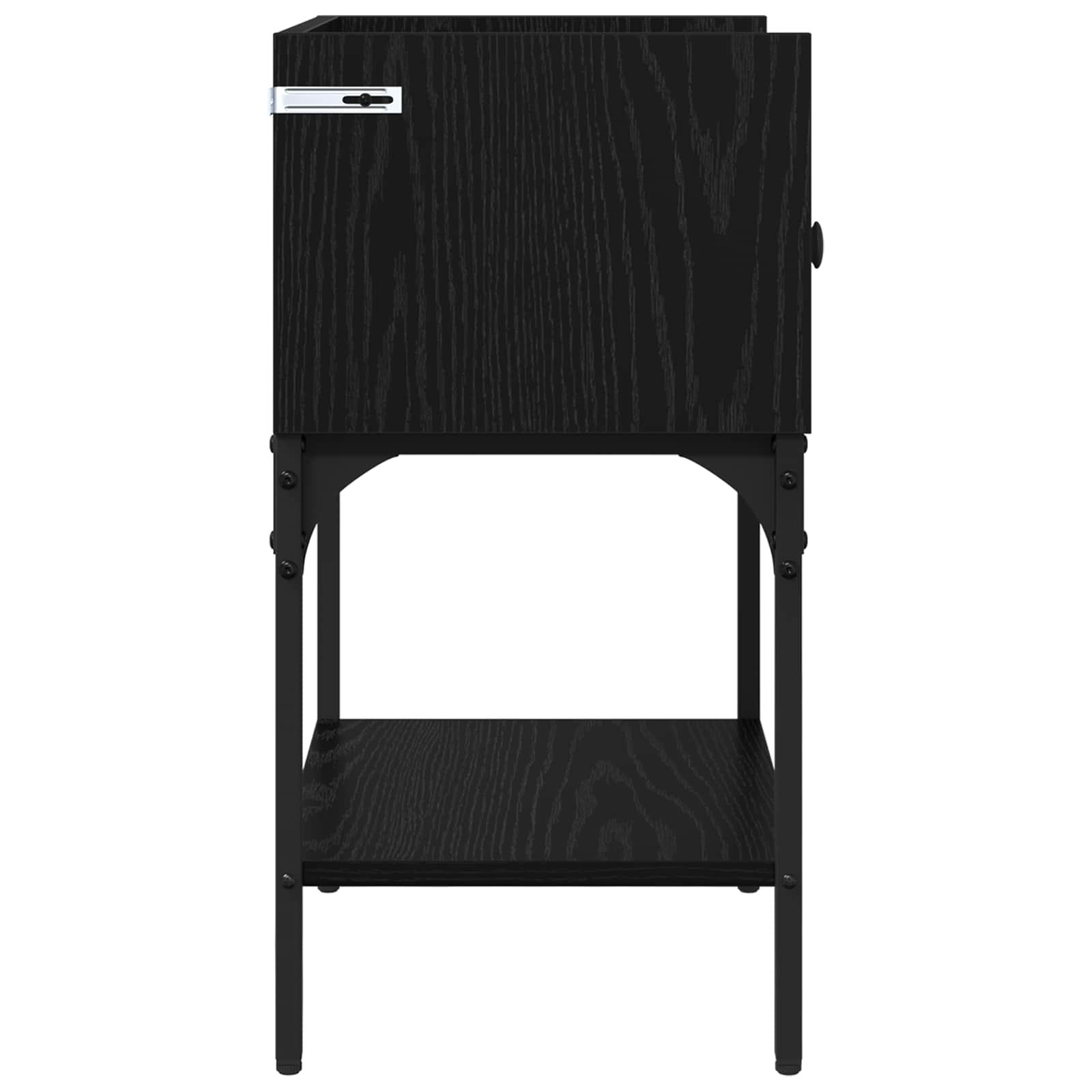 Nachttisch 2 Stk. Schwarz Eichen-Optik 40 x 29 x 60 cm