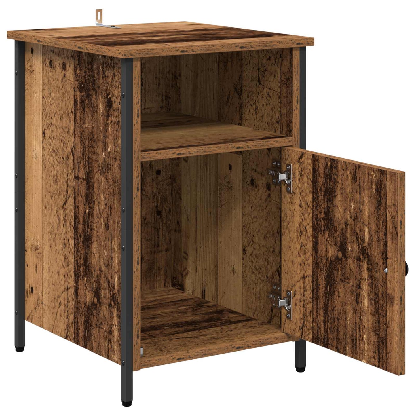 Nachttisch 2 Stk. Altholz 40 x 42 x 60 cm Holzwerkstoff