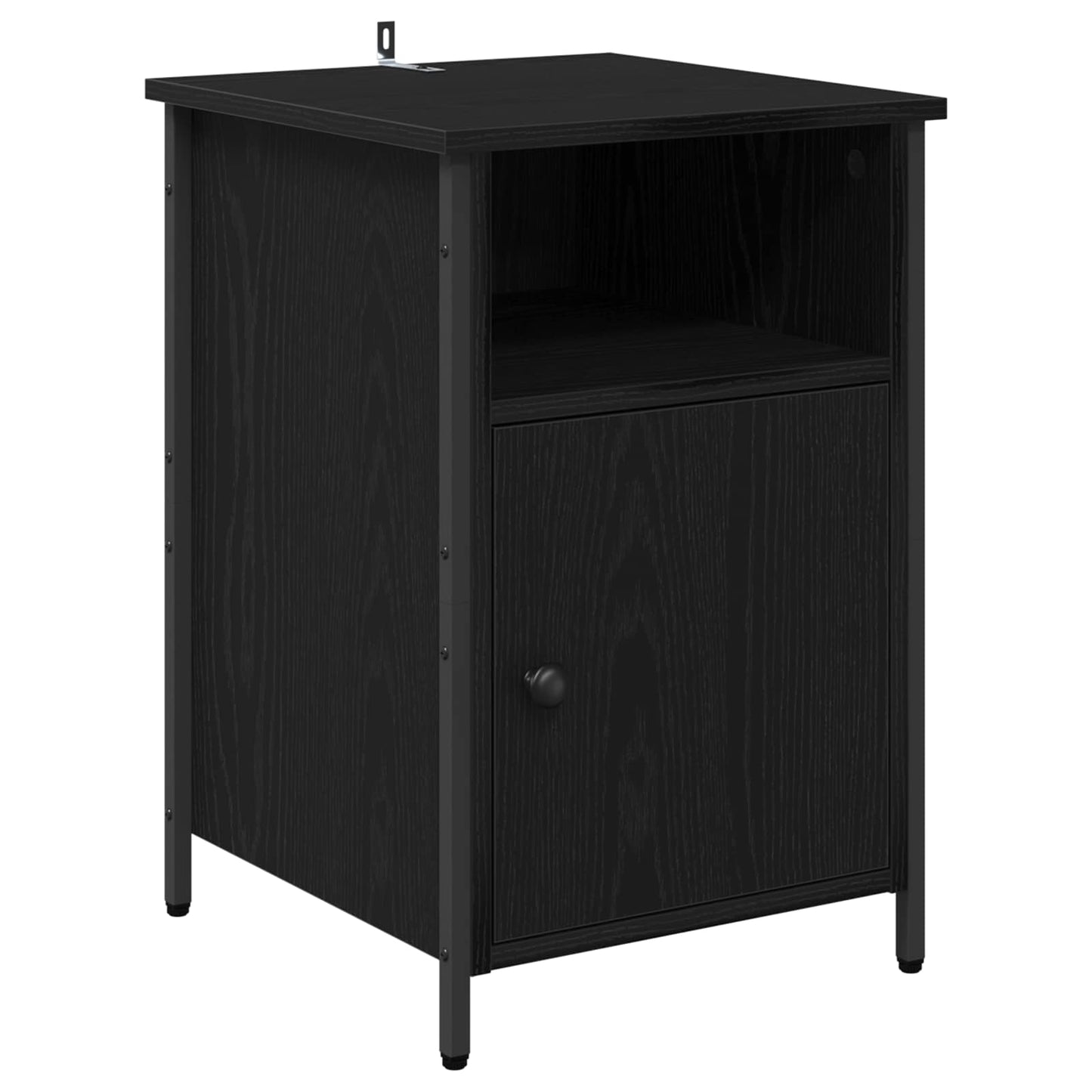 Nachttisch Schwarz Eichen-Optik 40 x 42 x 60 cm Holzwerkstoff