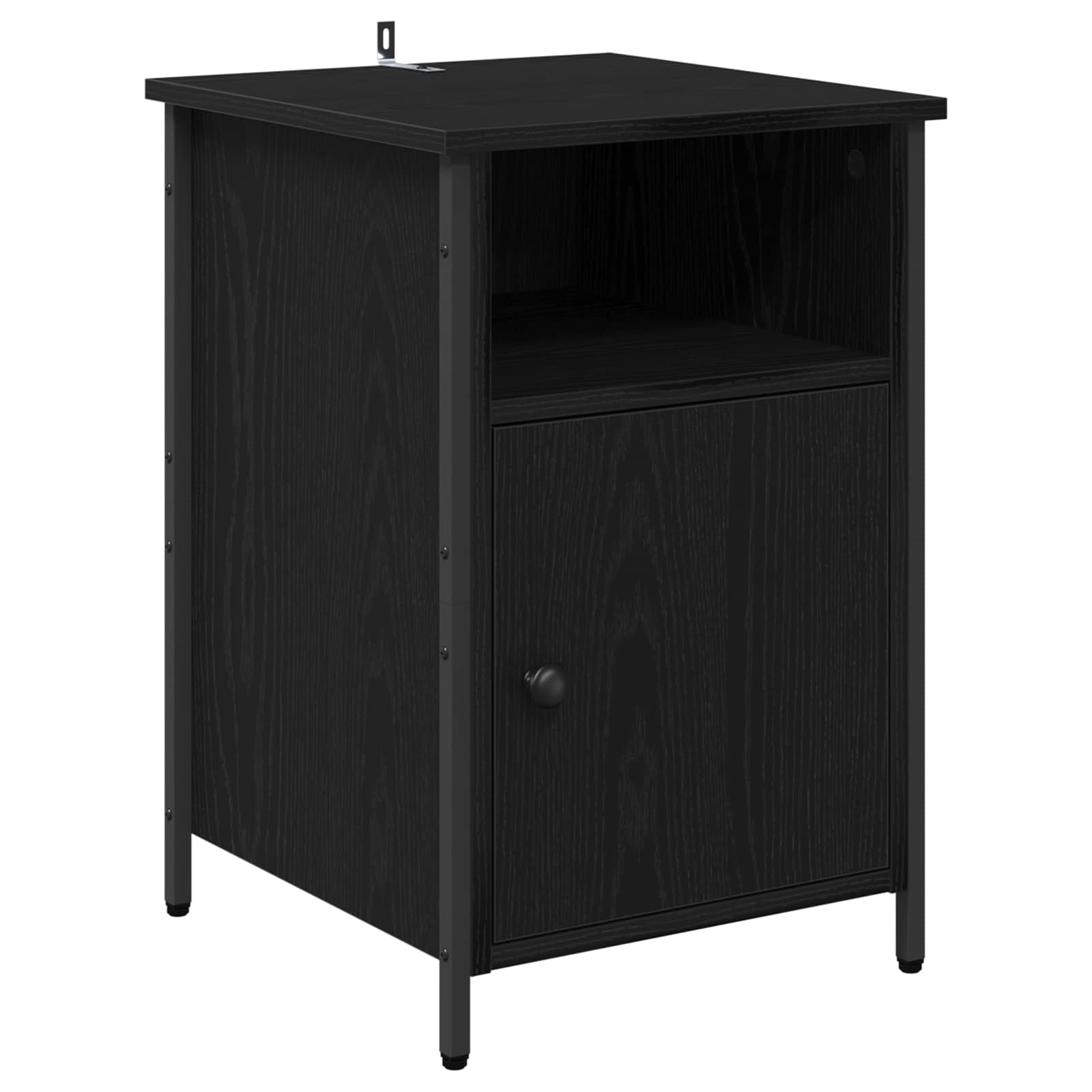 Nachttisch 2 Stk. Schwarz Eichen-Optik 40 x 42 x 60 cm