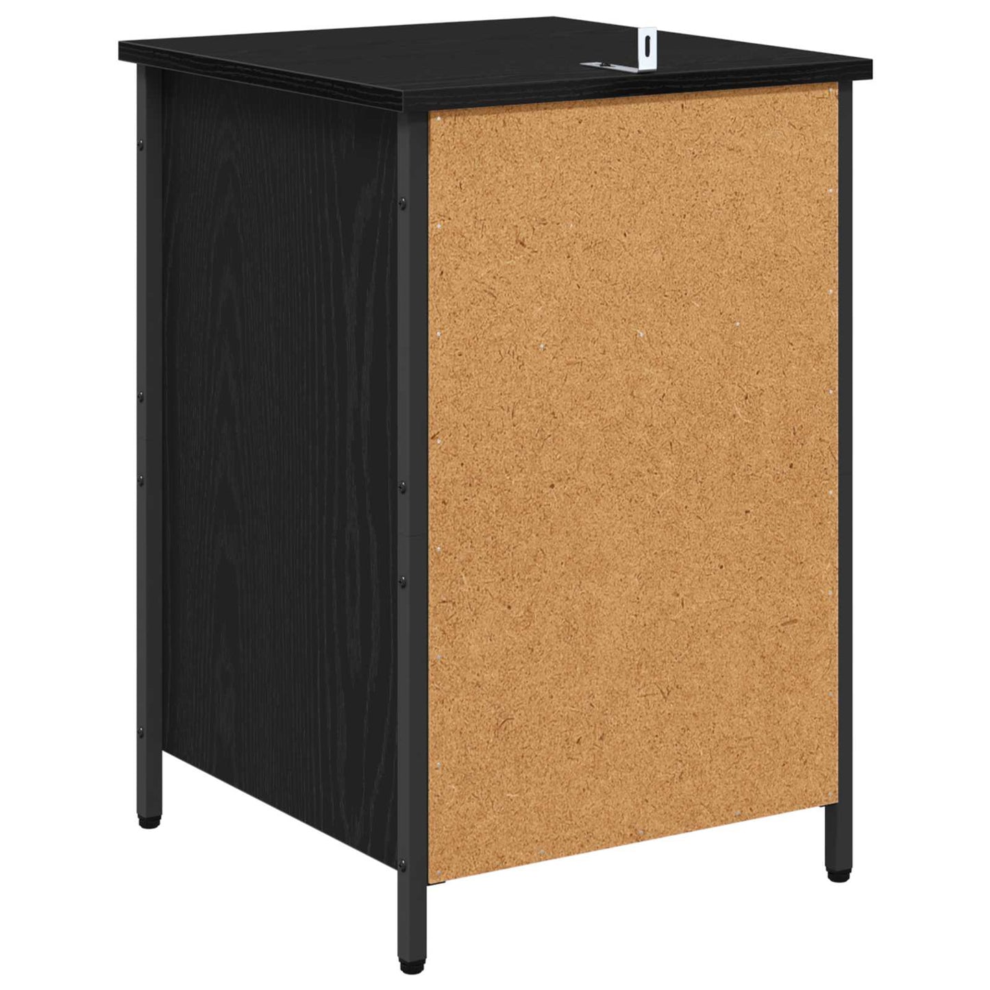 Nachttisch 2 Stk. Schwarz Eichen-Optik 40 x 42 x 60 cm