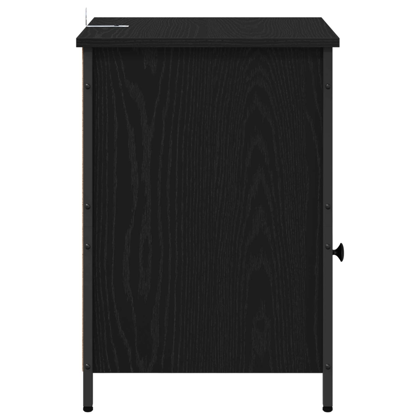 Nachttisch 2 Stk. Schwarz Eichen-Optik 40 x 42 x 60 cm