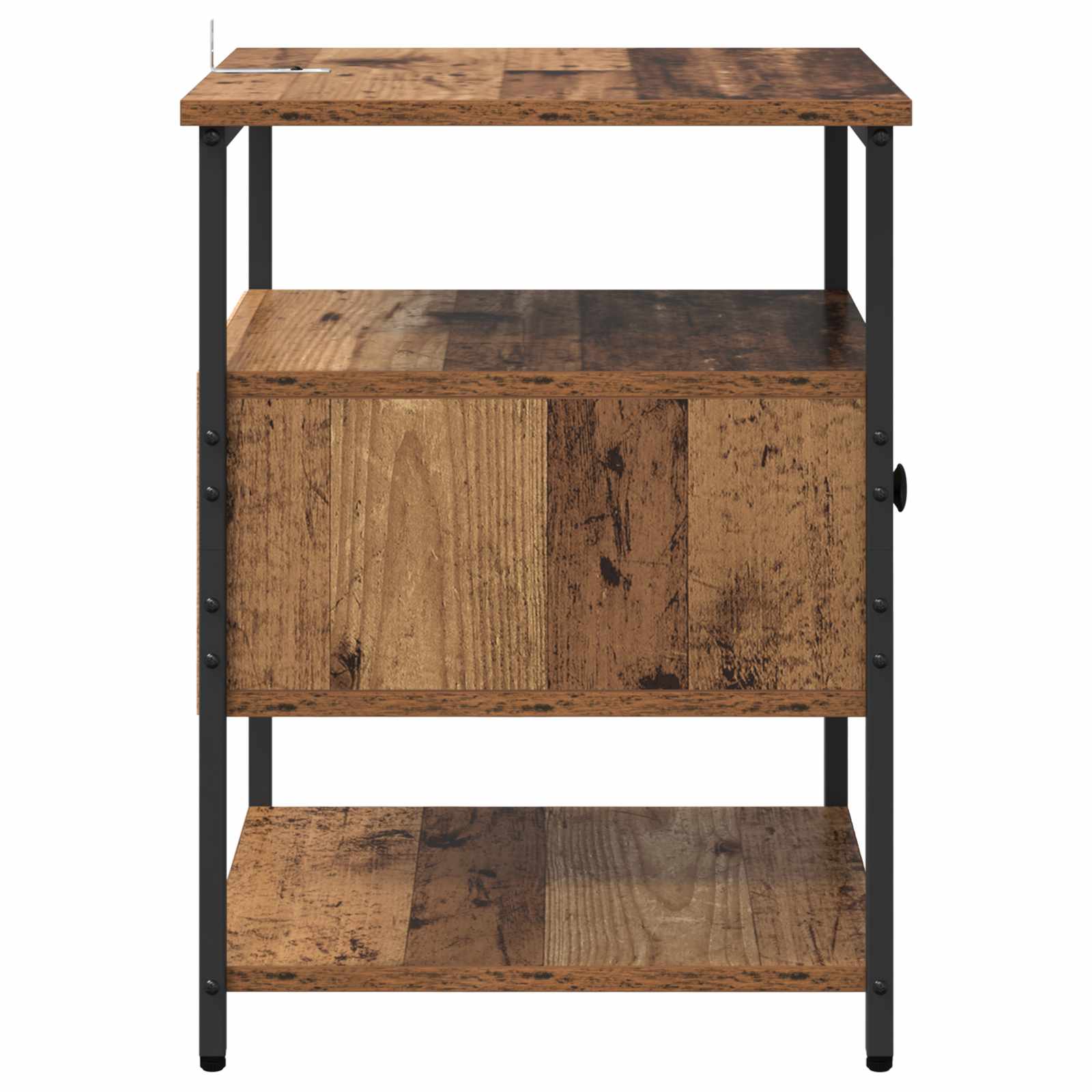 Nachttisch 2 Stk. Altholz 40 x 42 x 56 cm Holzwerkstoff