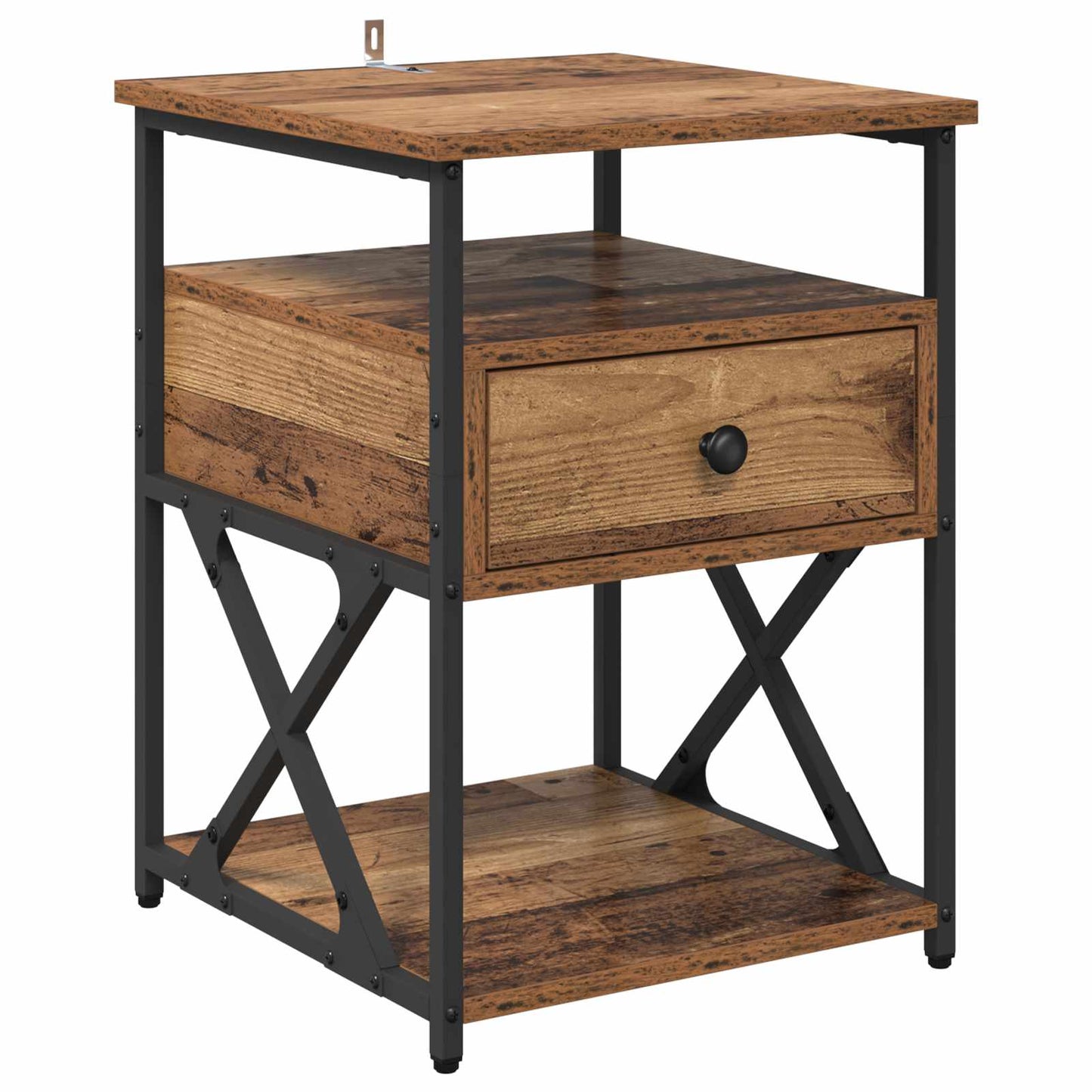 Nachttisch Altholz 40 x 42 x 55 cm Holzwerkstoff