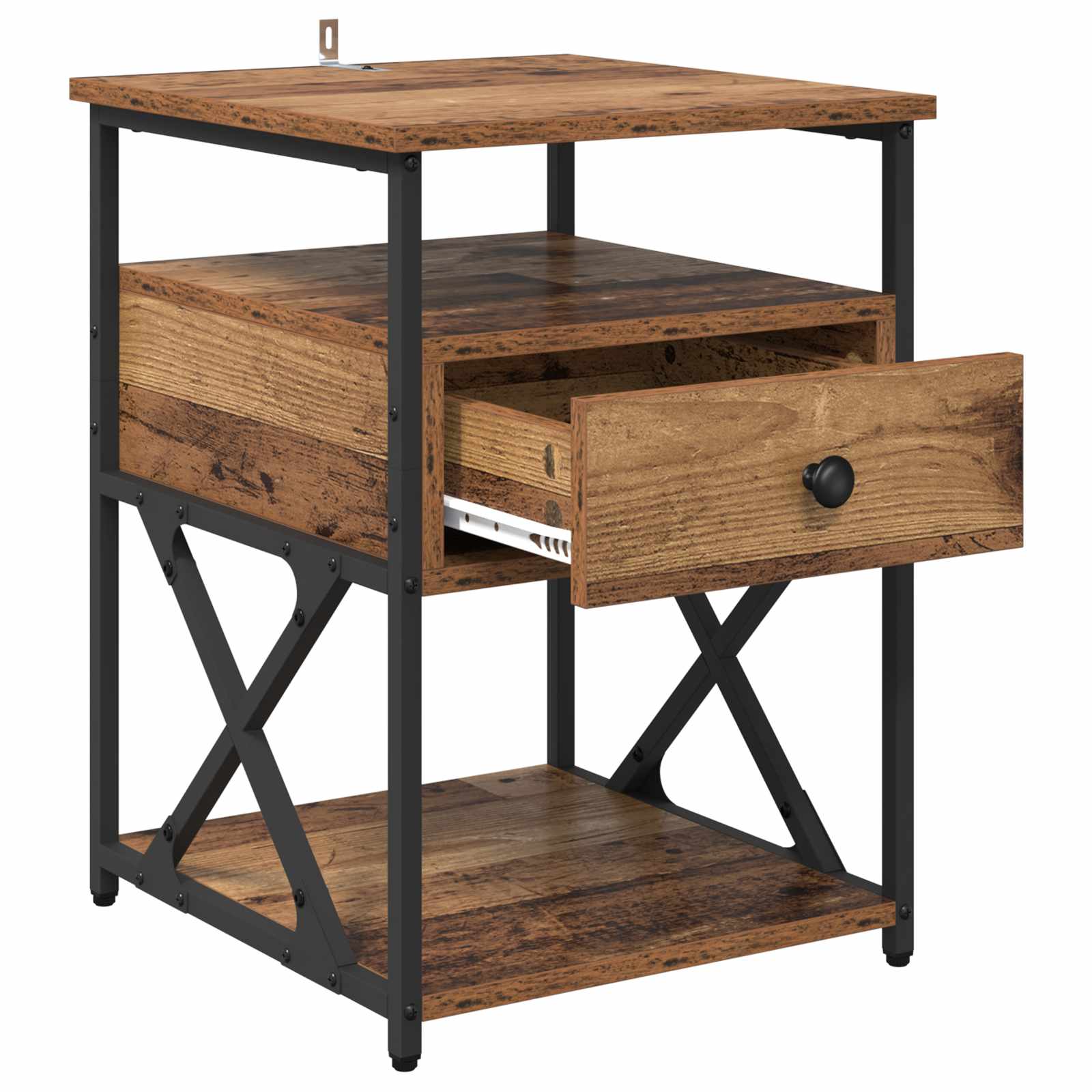 Nachttisch Altholz 40 x 42 x 55 cm Holzwerkstoff