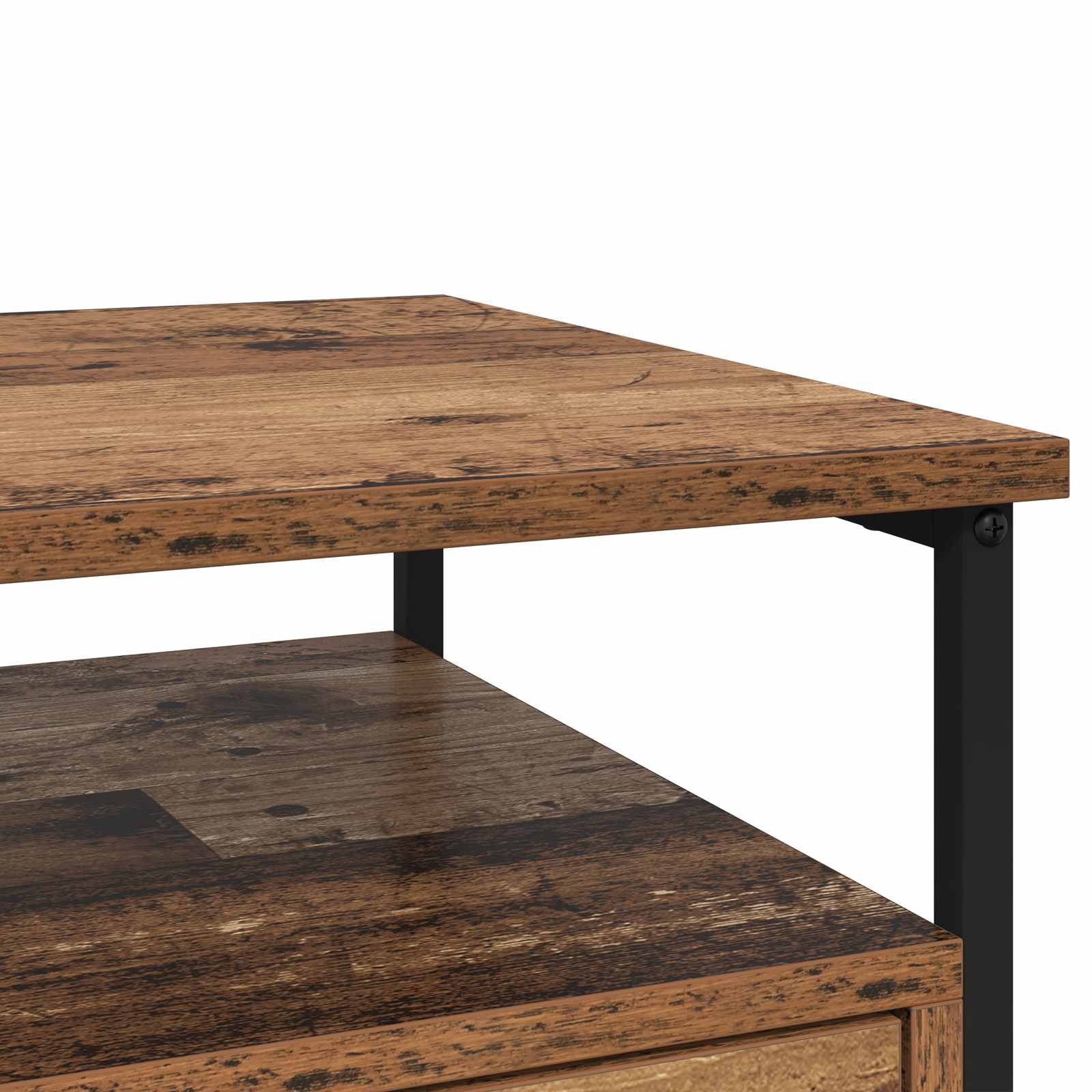 Nachttisch 2 Stk. Altholz 40 x 42 x 55 cm Holzwerkstoff