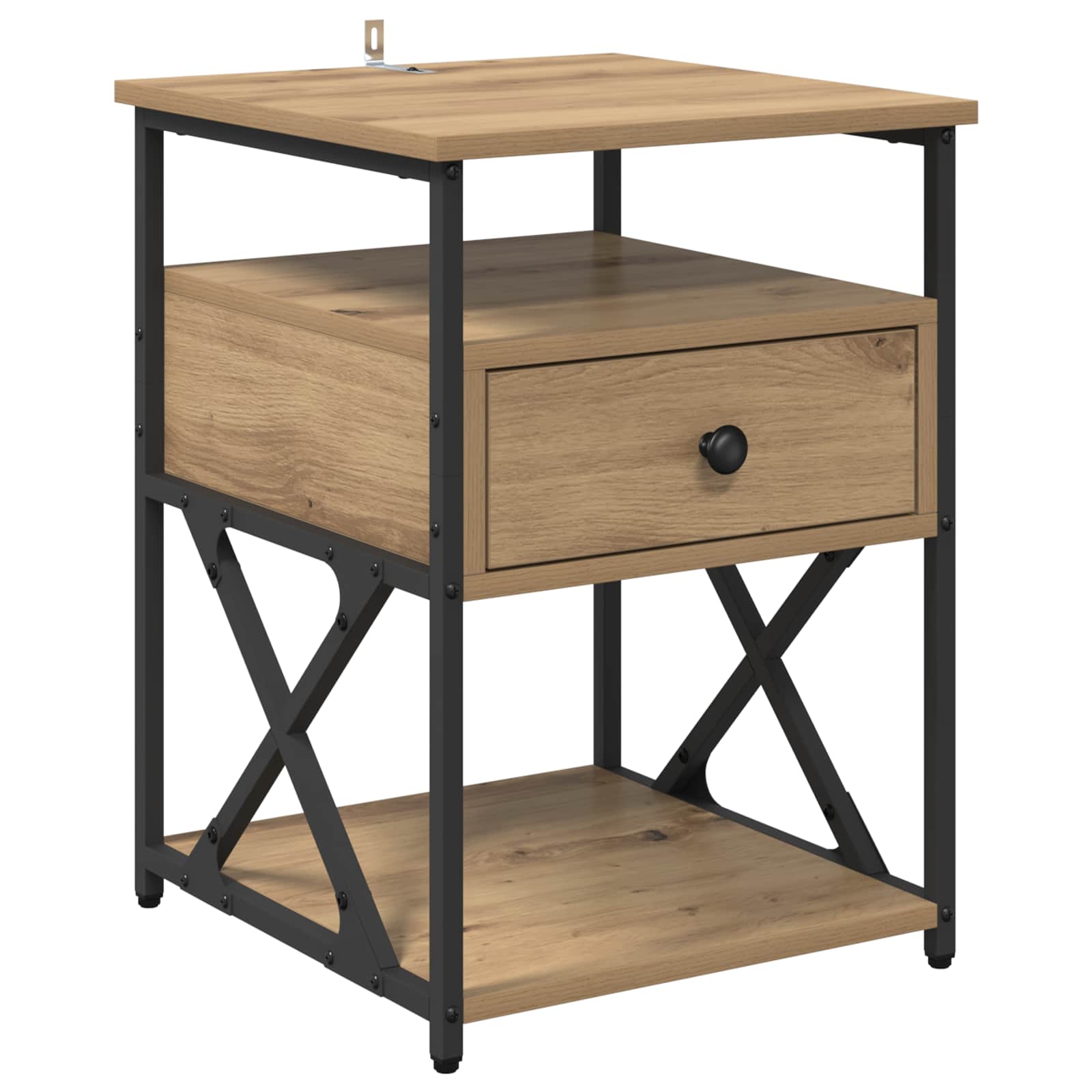 Nachttisch 2 Stk. Artisan-Eiche 40 x 42 x 55 cm Holzwerkstoff