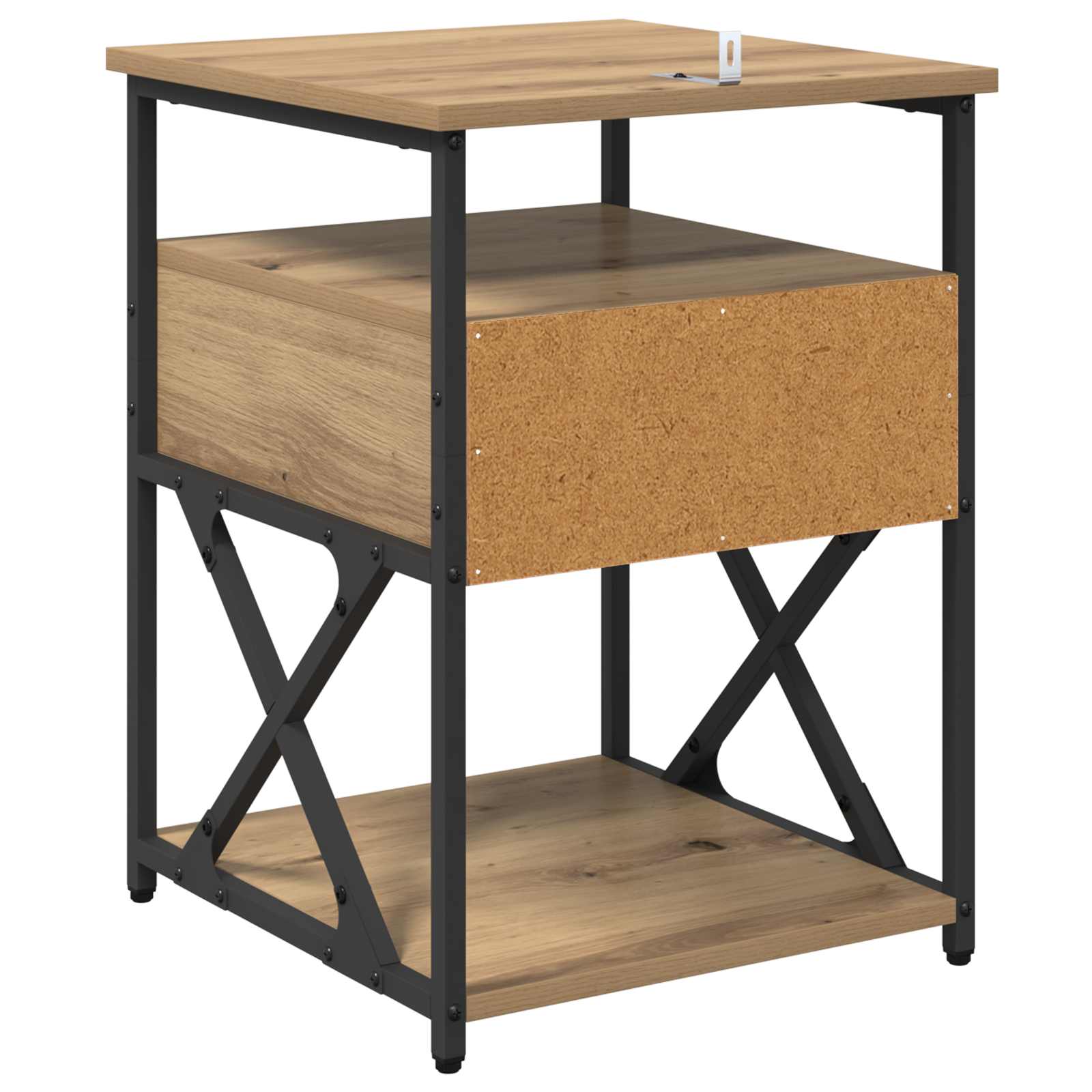 Nachttisch 2 Stk. Artisan-Eiche 40 x 42 x 55 cm Holzwerkstoff