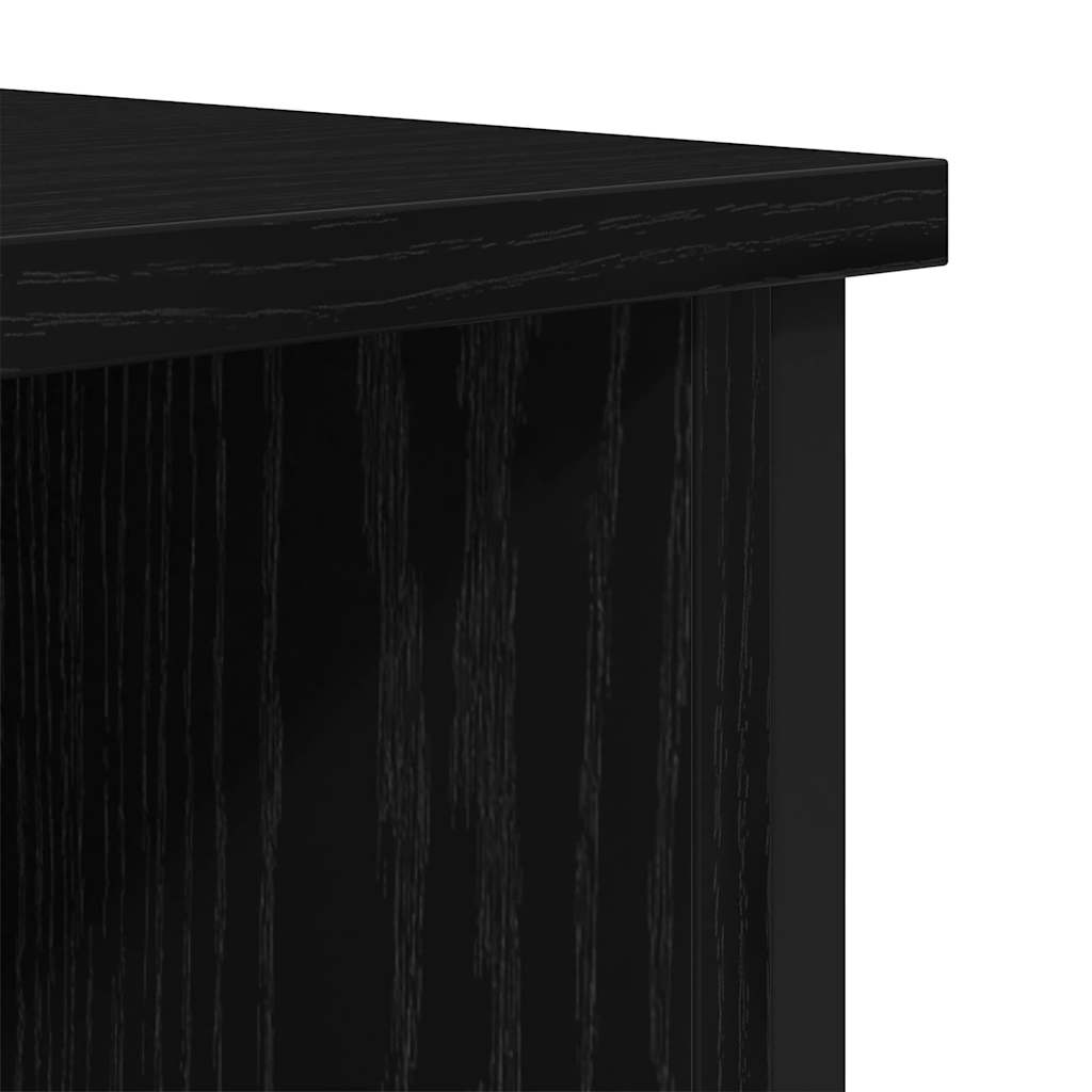 TV-Schränk 100 x 40 x 50 cm Schwarz Eichen-Optik Holzwerkstoff