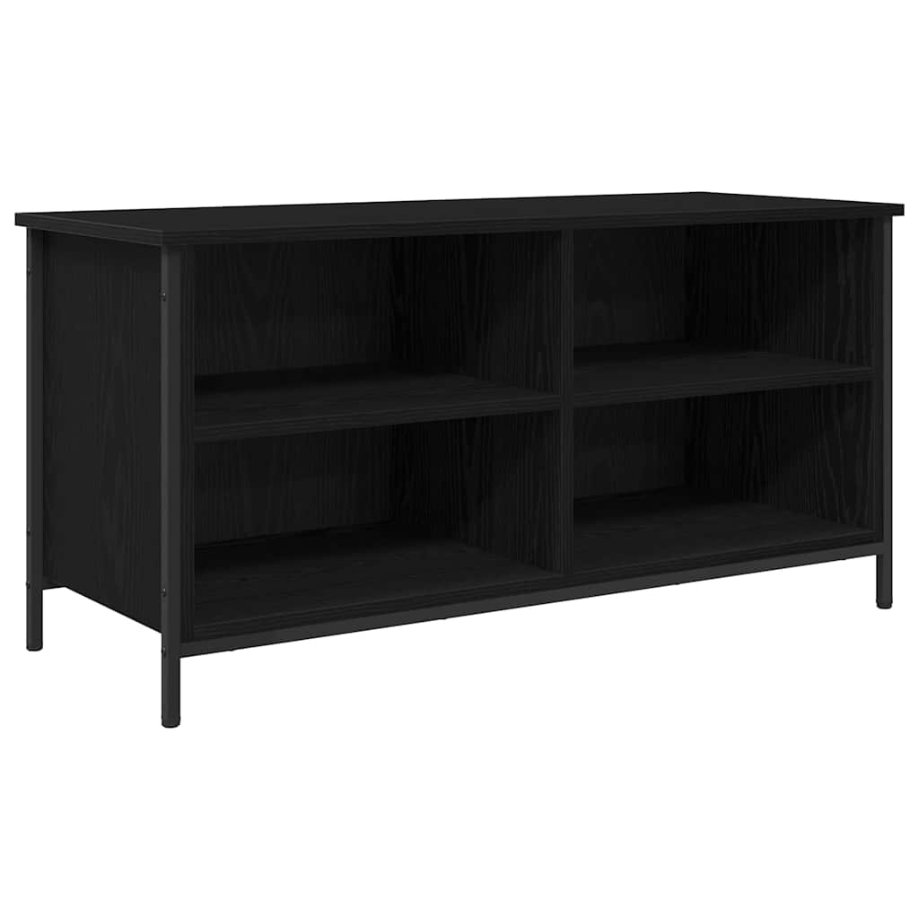 TV-Schränk 100 x 40 x 50 cm Schwarz Eichen-Optik Holzwerkstoff