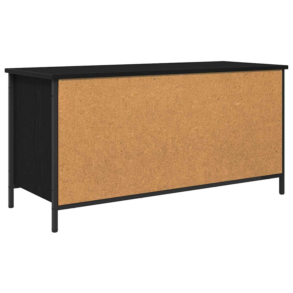 TV-Schränk 100 x 40 x 50 cm Schwarz Eichen-Optik Holzwerkstoff