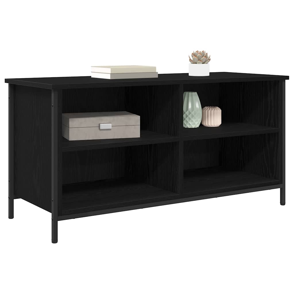 TV-Schränk 100 x 40 x 50 cm Schwarz Eichen-Optik Holzwerkstoff