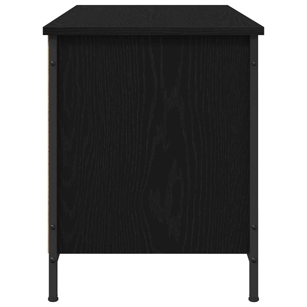 TV-Schränk 100 x 40 x 50 cm Schwarz Eichen-Optik Holzwerkstoff