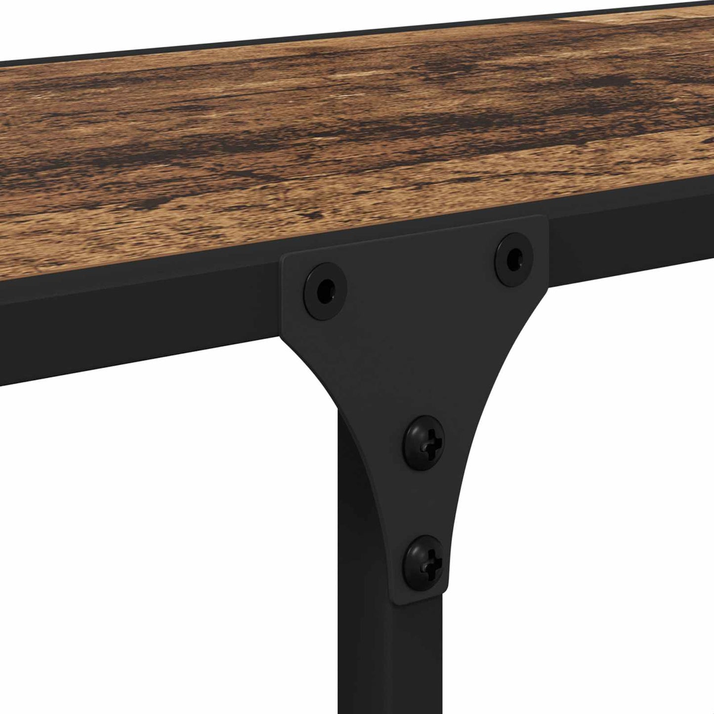 Regal 9 Ebenen 100 x 32 x 170 cm Holzwerkstoff Altholz