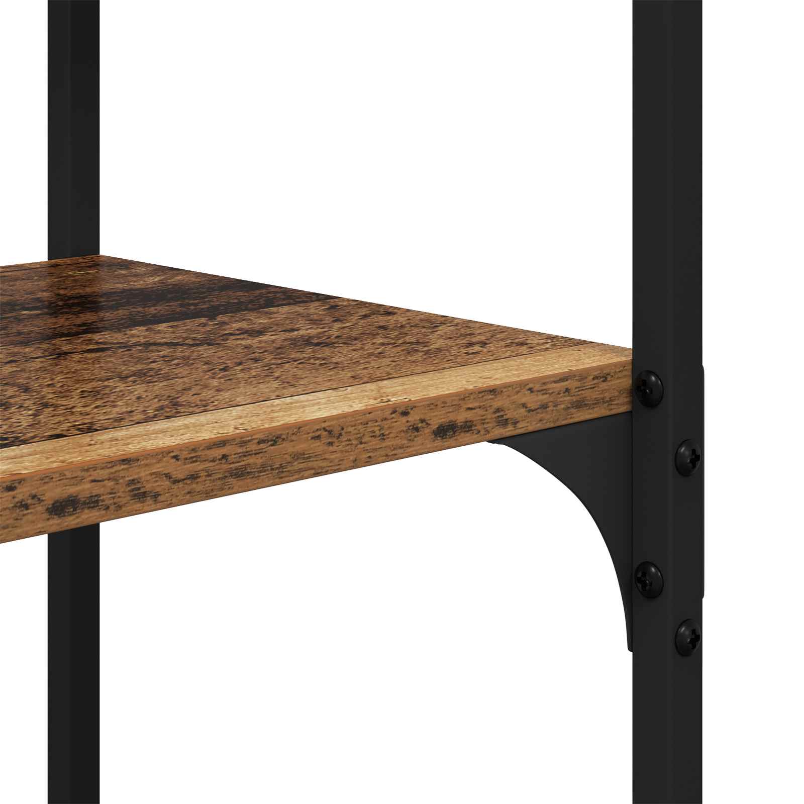 Regal 9 Ebenen 100 x 32 x 170 cm Holzwerkstoff Altholz