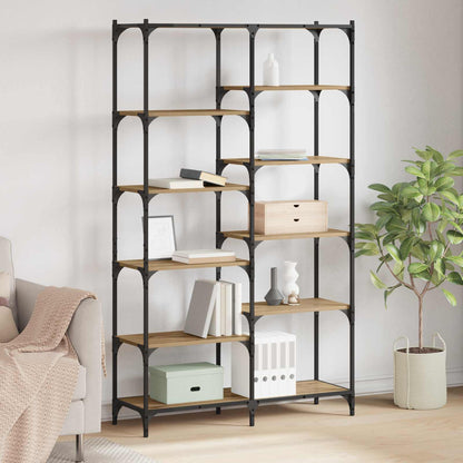 Regal 9 Ebenen 100 x 32 x 170 cm Holzwerkstoff Artisan-Eiche