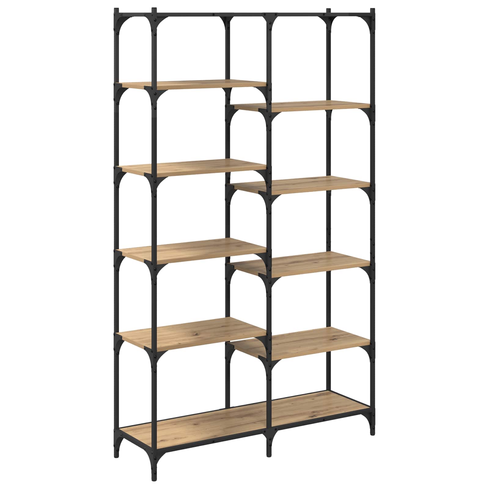 Regal 9 Ebenen 100 x 32 x 170 cm Holzwerkstoff Artisan-Eiche