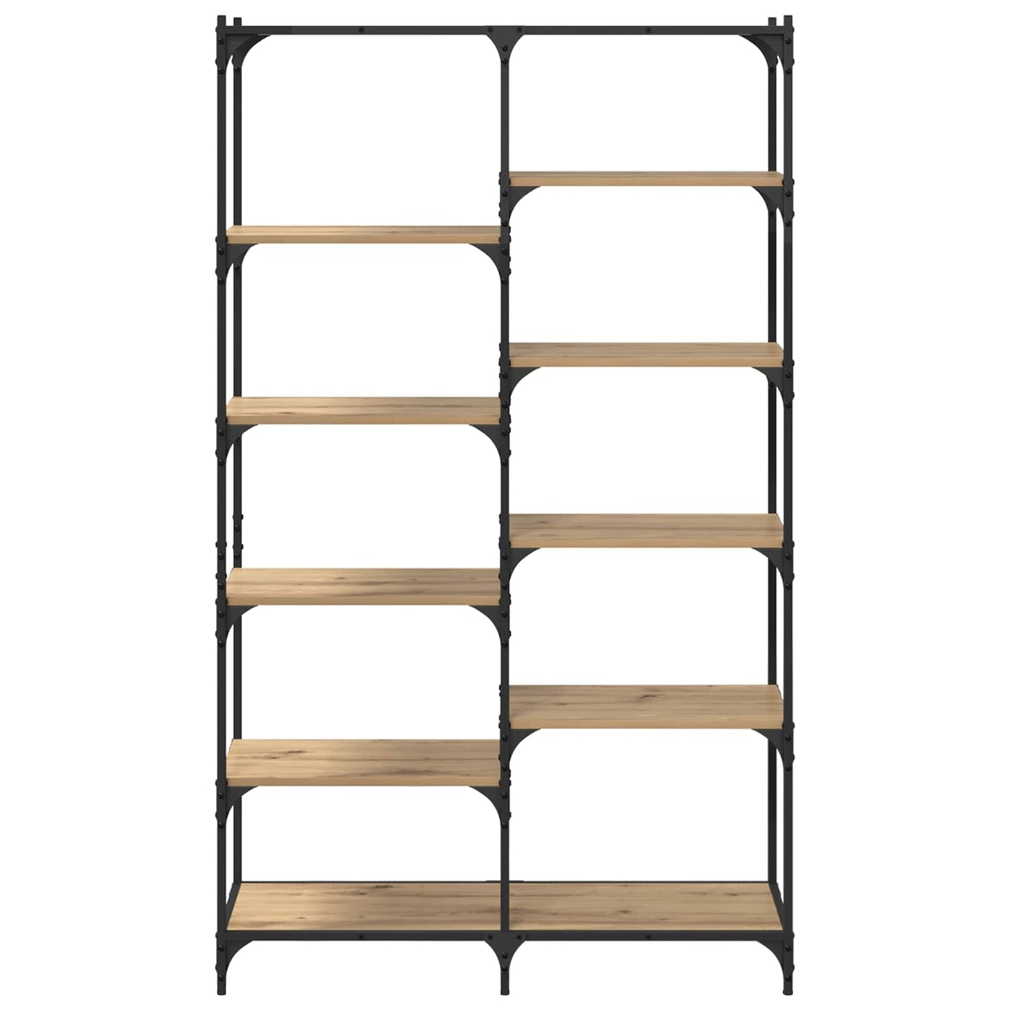 Regal 9 Ebenen 100 x 32 x 170 cm Holzwerkstoff Artisan-Eiche