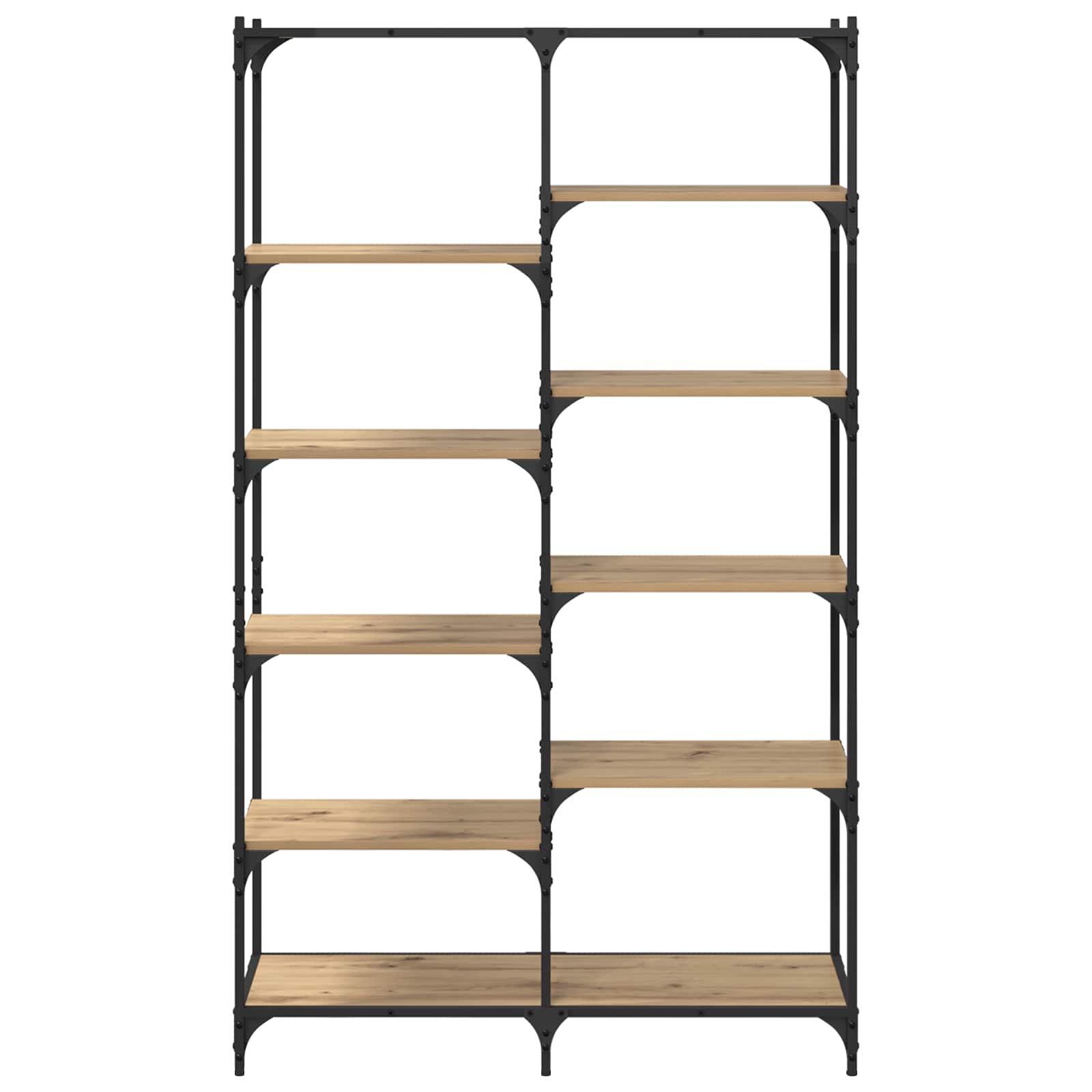 Regal 9 Ebenen 100 x 32 x 170 cm Holzwerkstoff Artisan-Eiche
