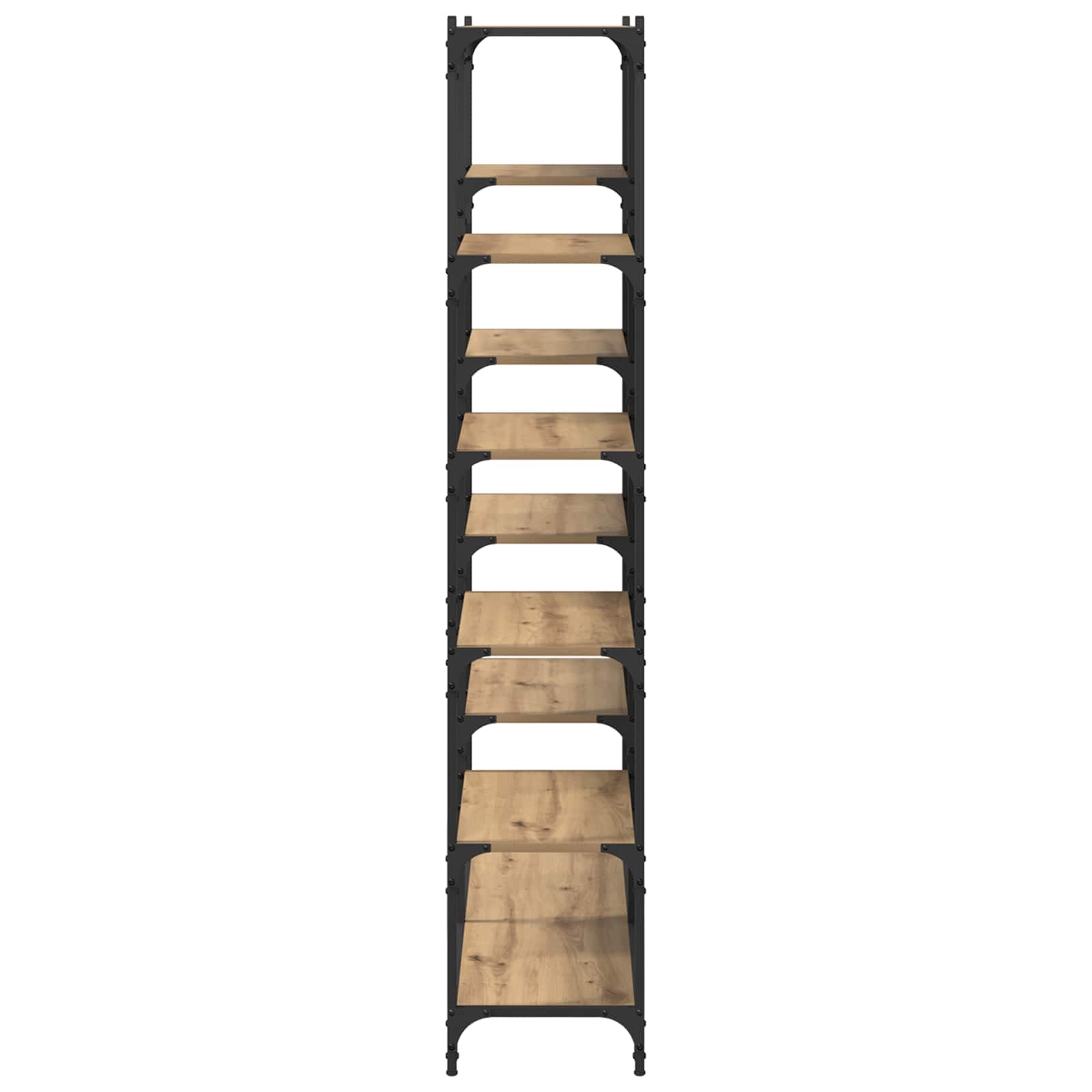 Regal 9 Ebenen 100 x 32 x 170 cm Holzwerkstoff Artisan-Eiche