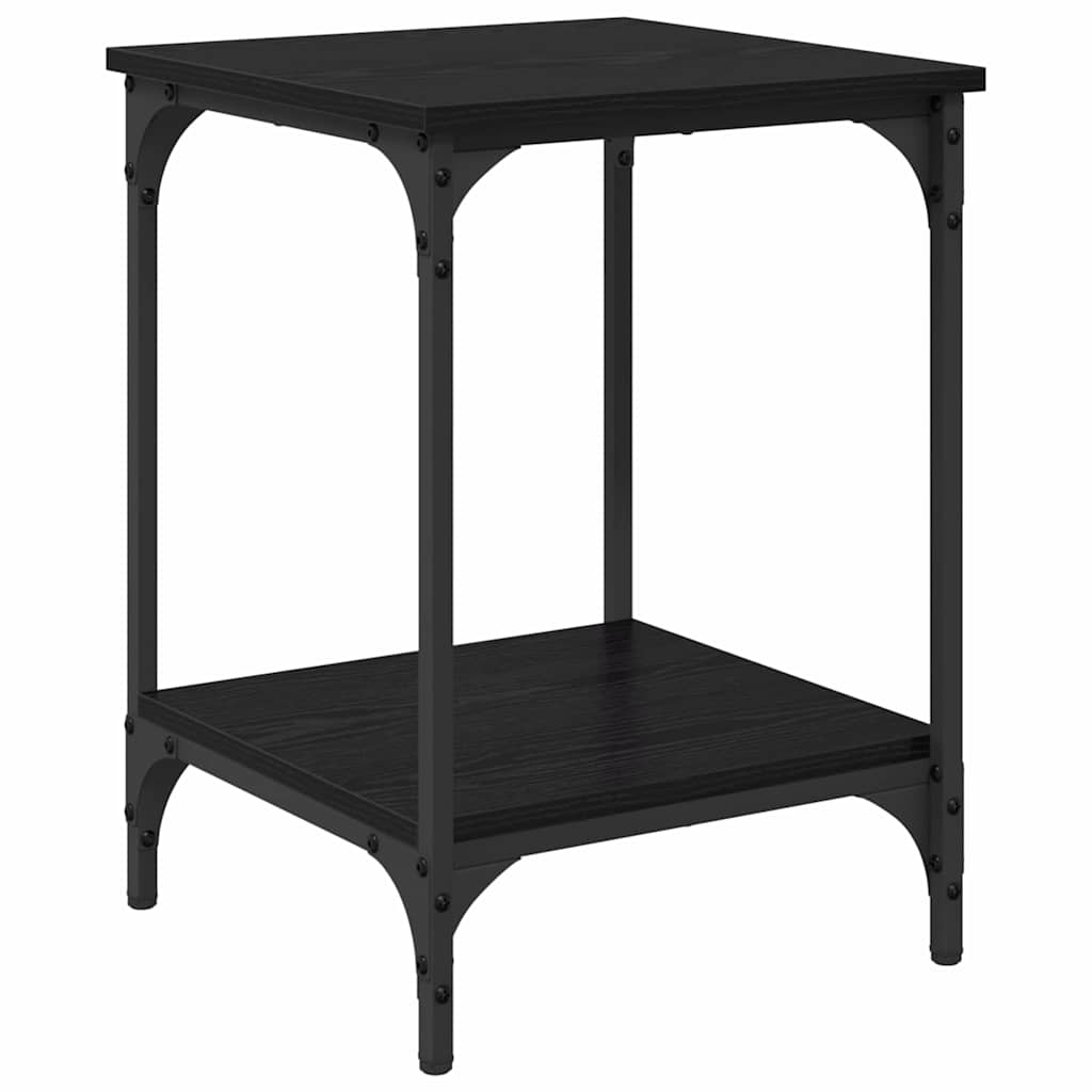 Couchtisch Schwarz Eichen-Optik 40 x 40 x 55 cm Holzwerkstoff