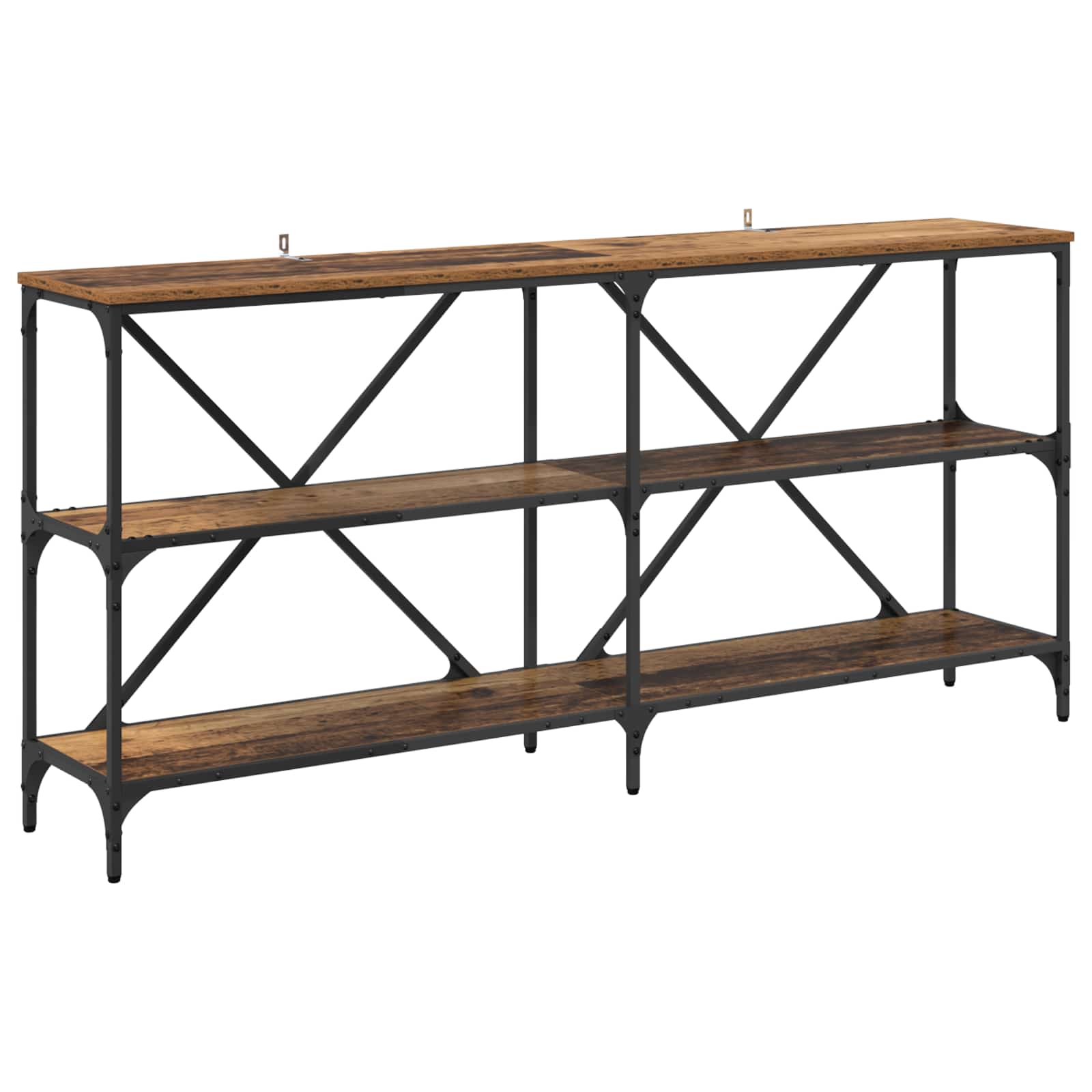 Konsolentisch Altholz 160 x 30 x 75 cm Holzwerkstoff