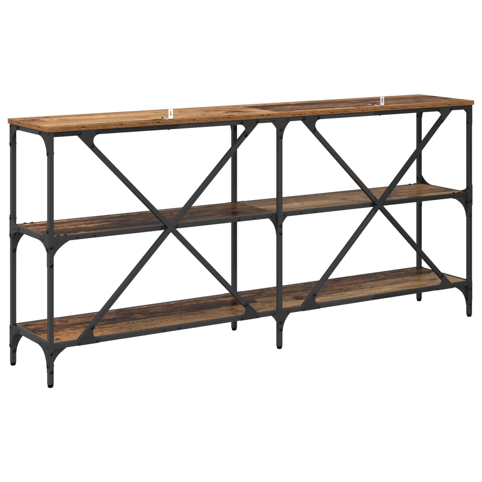 Konsolentisch Altholz 160 x 30 x 75 cm Holzwerkstoff