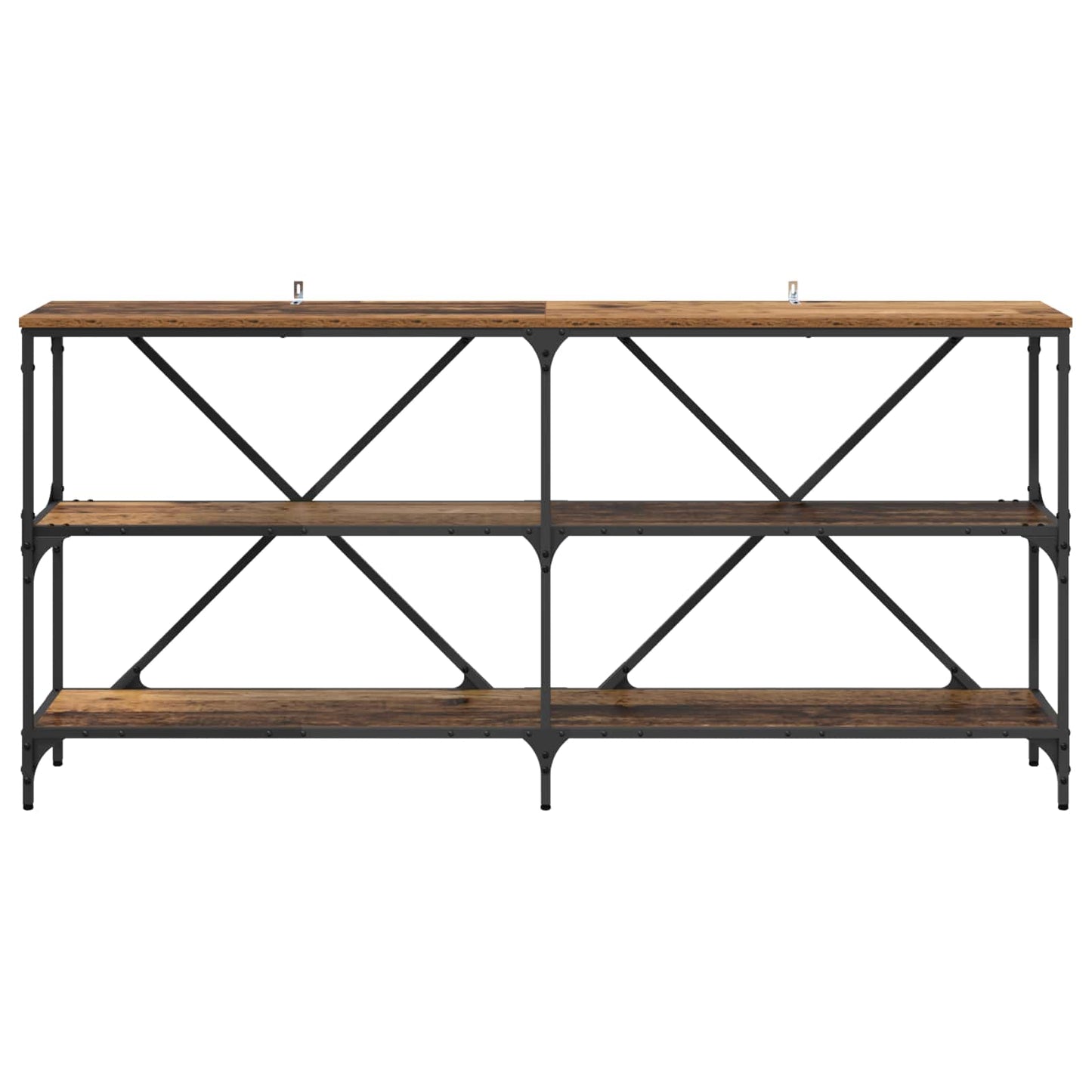 Konsolentisch Altholz 160 x 30 x 75 cm Holzwerkstoff