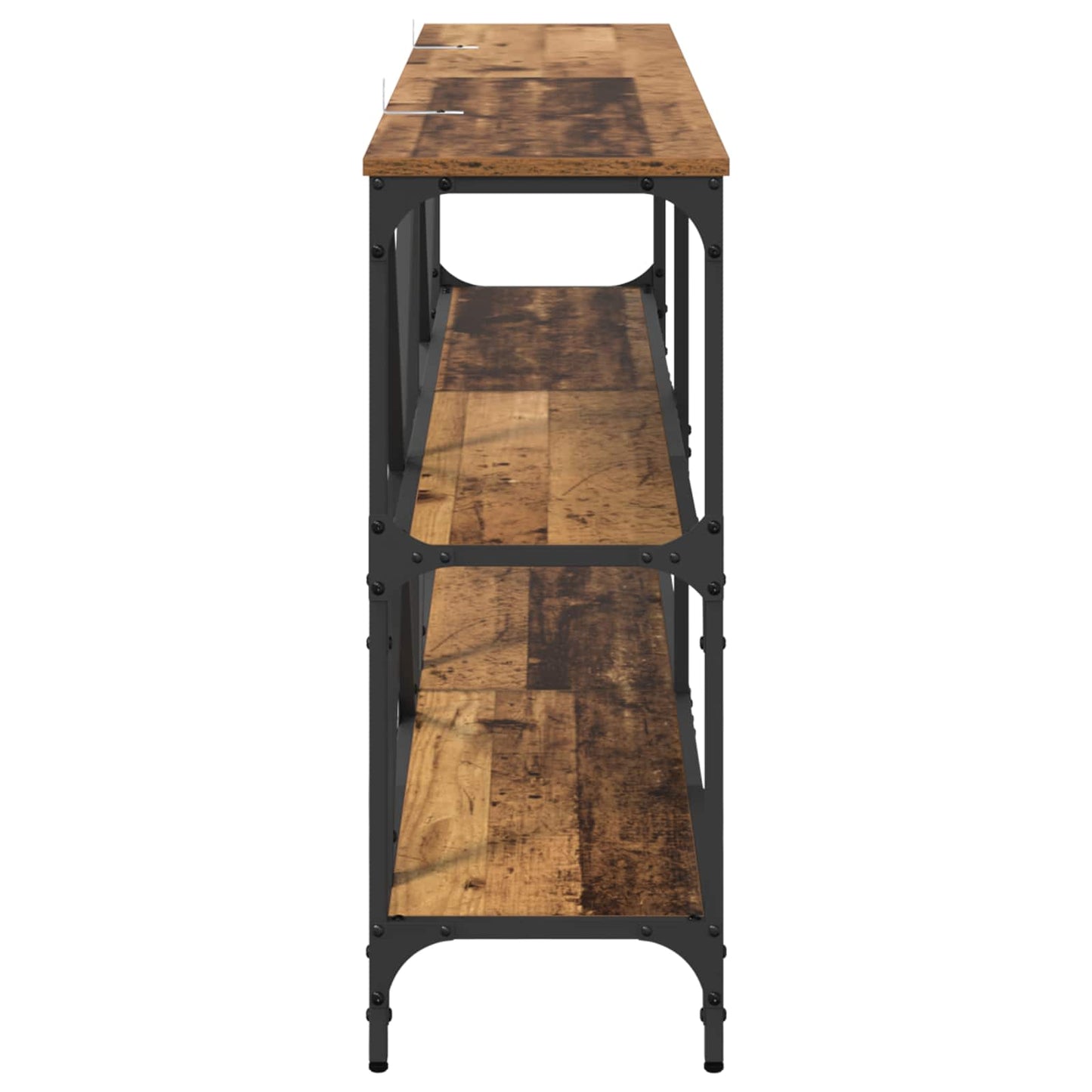Konsolentisch Altholz 160 x 30 x 75 cm Holzwerkstoff
