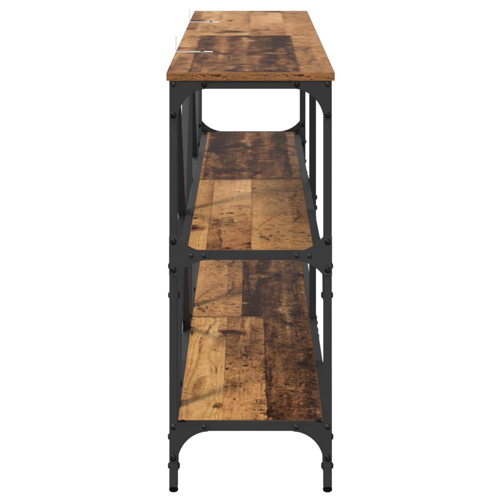 Konsolentisch Altholz 160 x 30 x 75 cm Holzwerkstoff