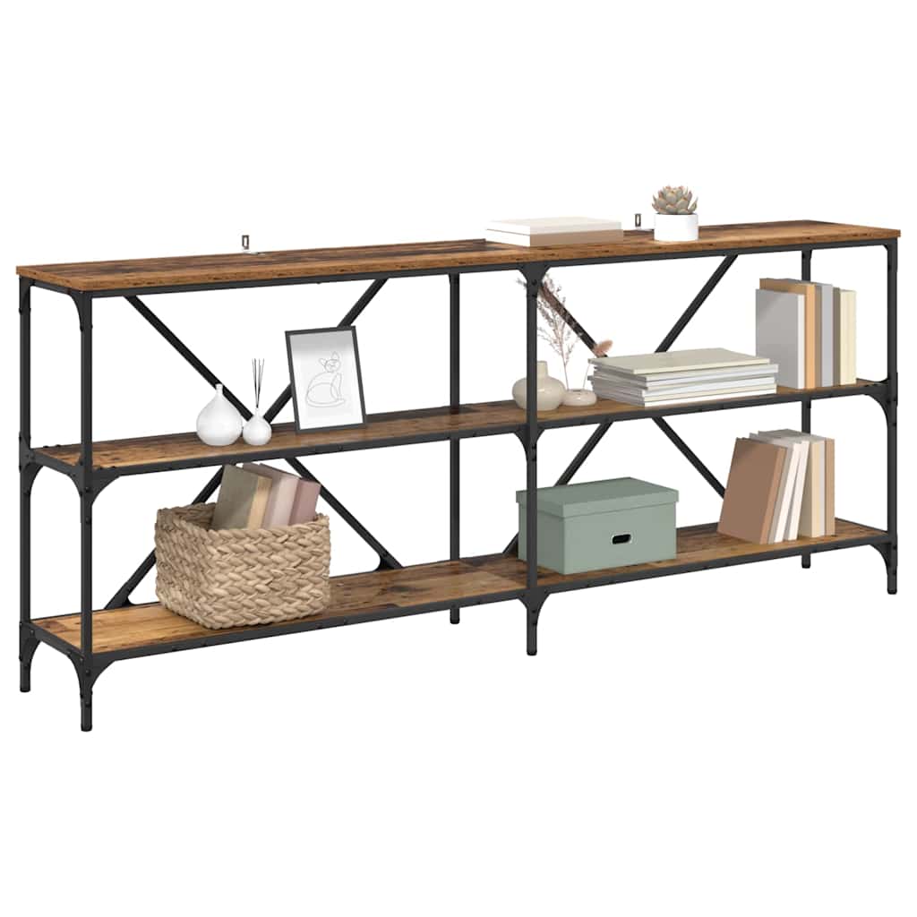 Konsolentisch Altholz 180 x 30 x 75 cm Holzwerkstoff