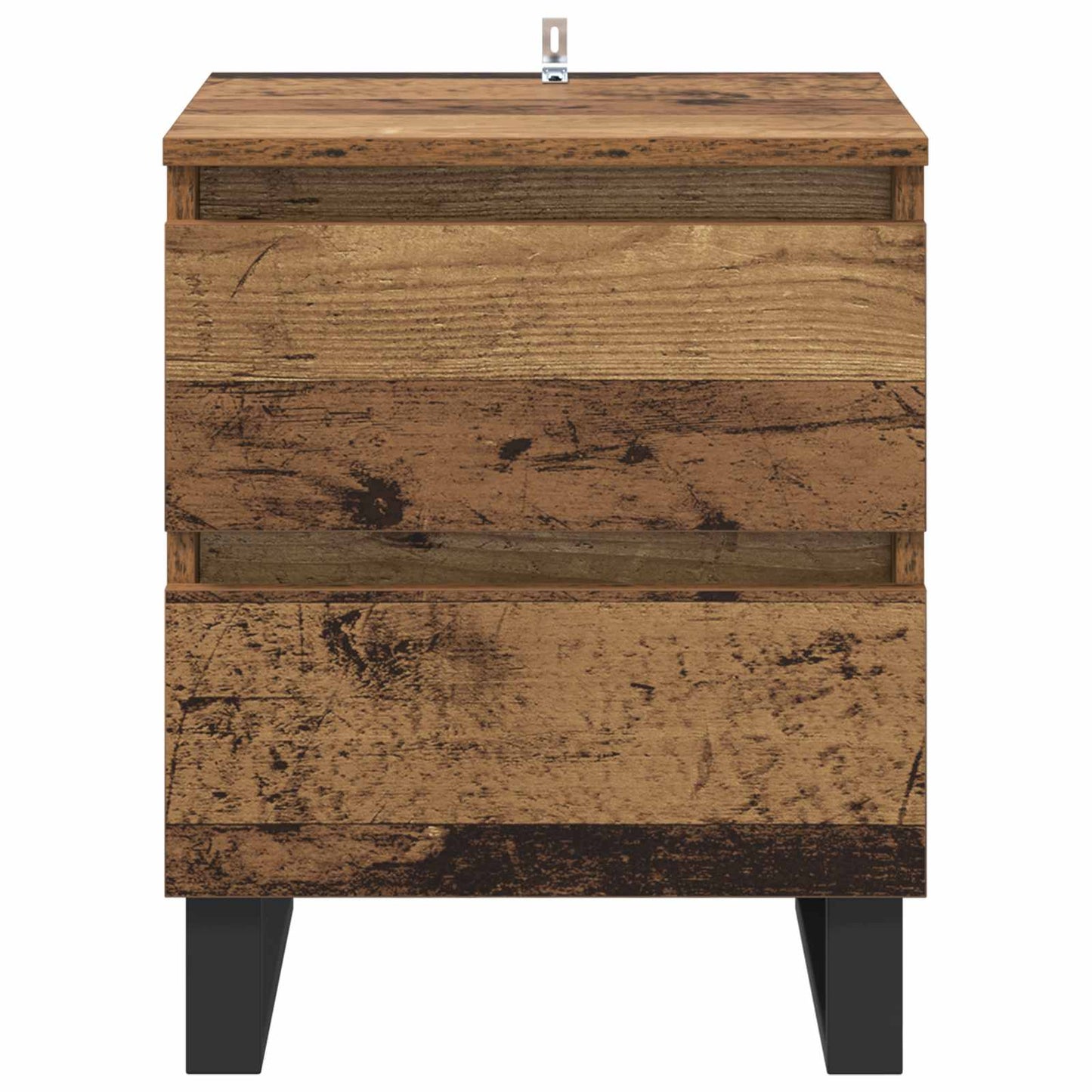 Nachttisch 2 stk. Altholz 40 x 35 x 50 cm Holzwerkstoff