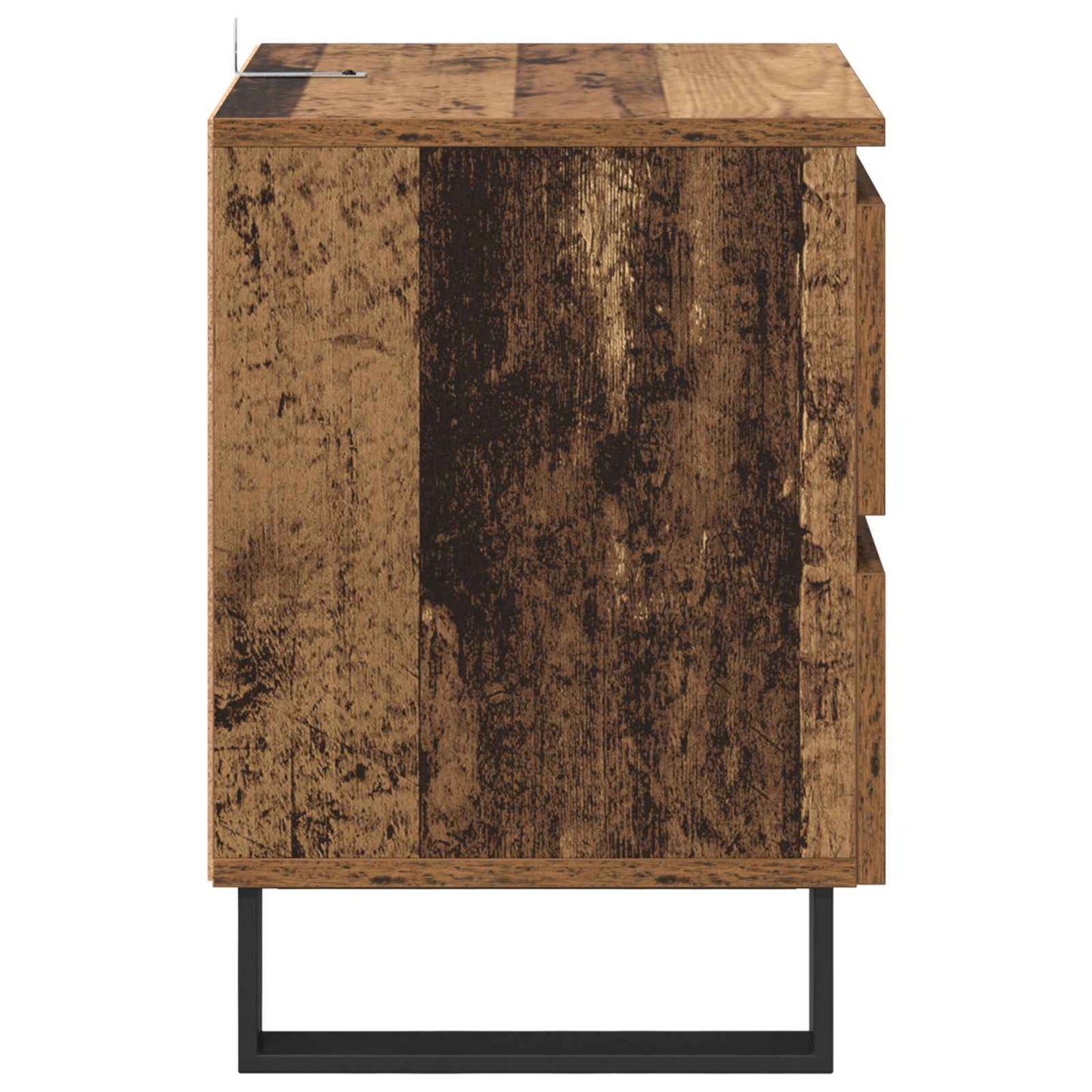 Nachttisch 2 stk. Altholz 40 x 35 x 50 cm Holzwerkstoff